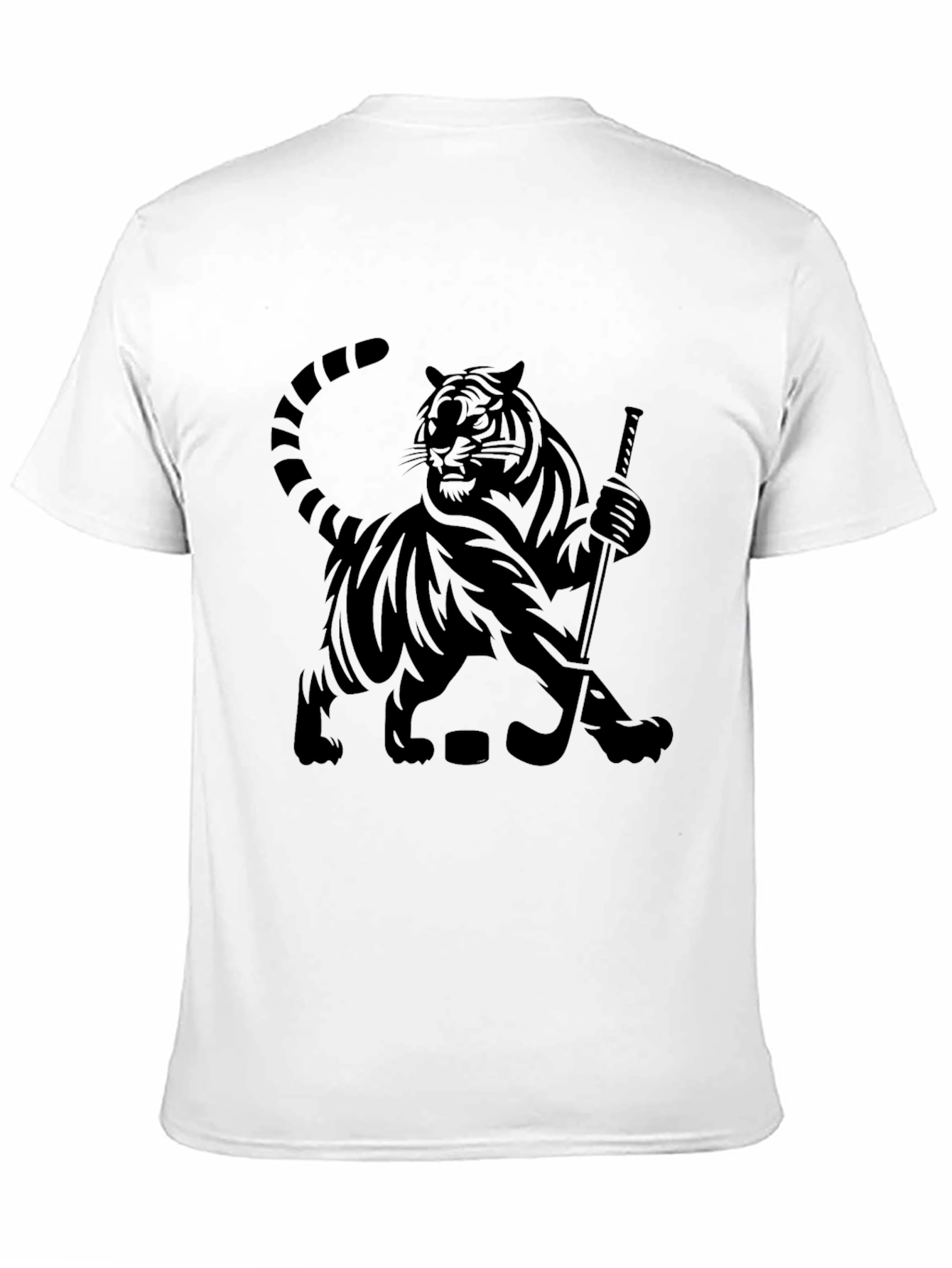 Tiger Hockey Graphic T-Shirt - Cool Animal Tee