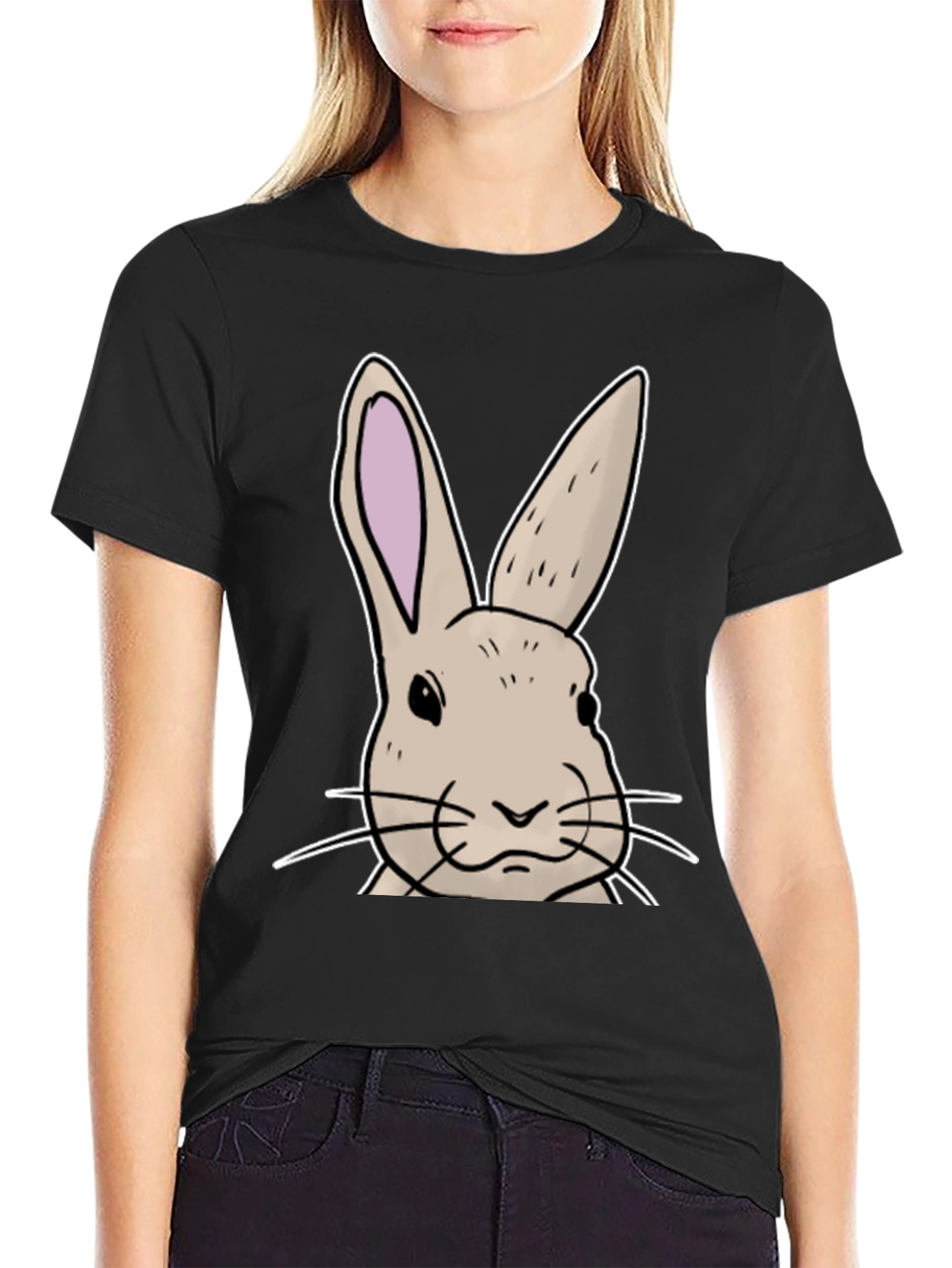 Bunny Graphic T-Shirt - Soft Cotton Blend