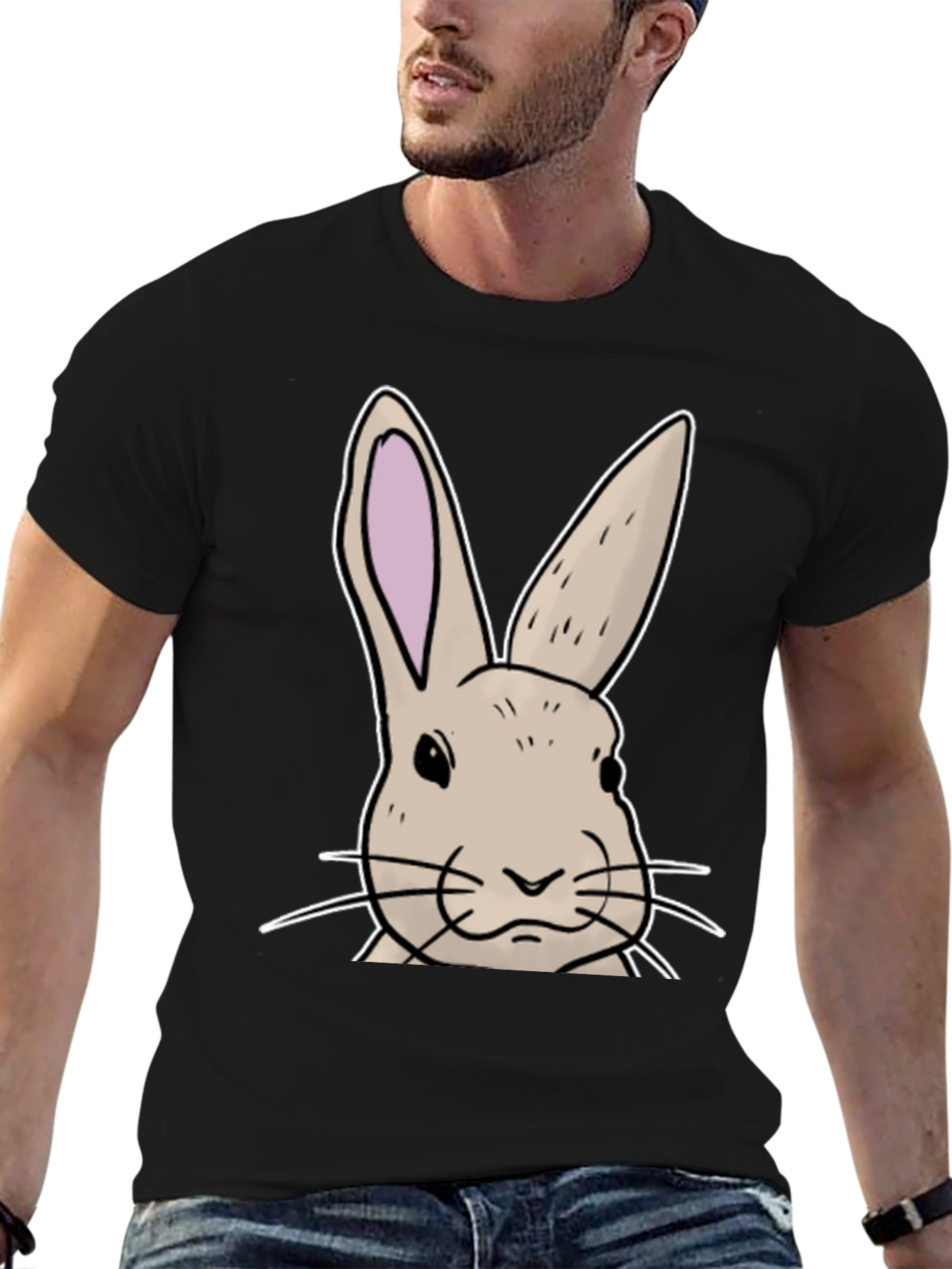 Bunny Graphic T-Shirt - Soft Cotton Blend
