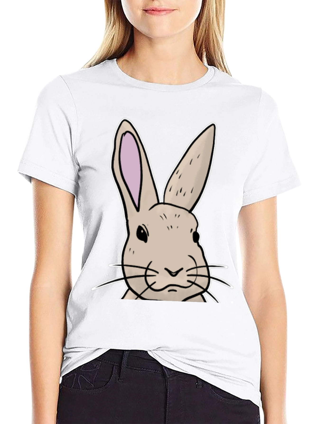 Bunny Graphic T-Shirt - Soft Cotton Blend