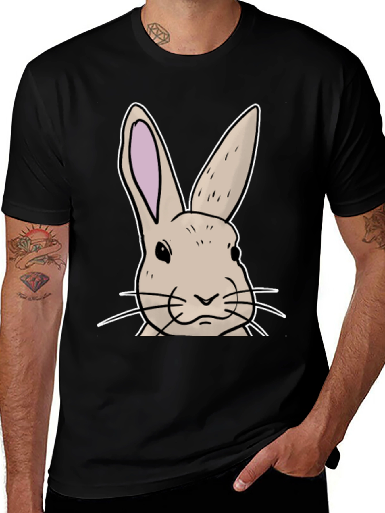 Bunny Graphic T-Shirt - Soft Cotton Blend