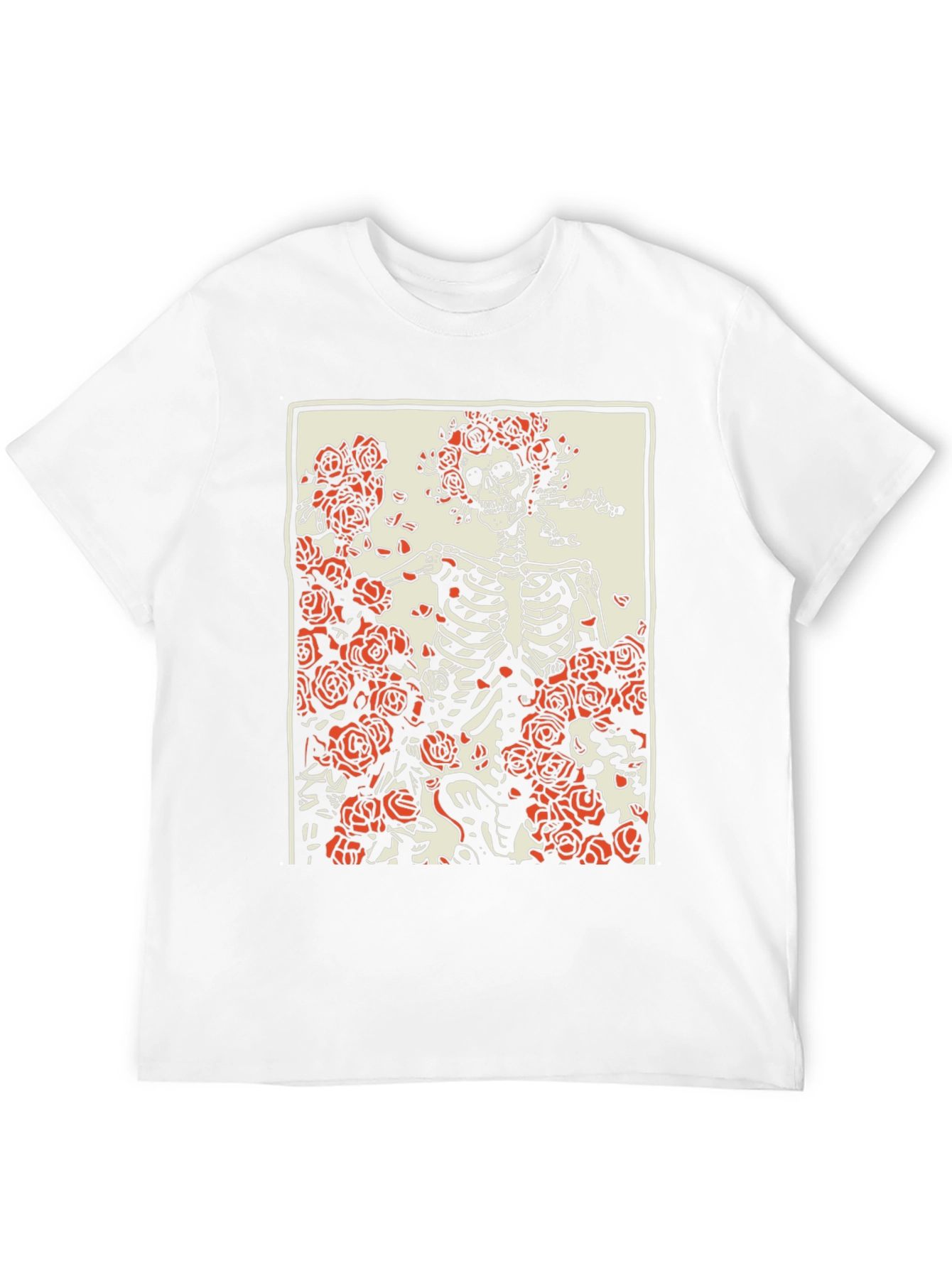 Grateful Dead Skeleton & Roses Graphic T-Shirt