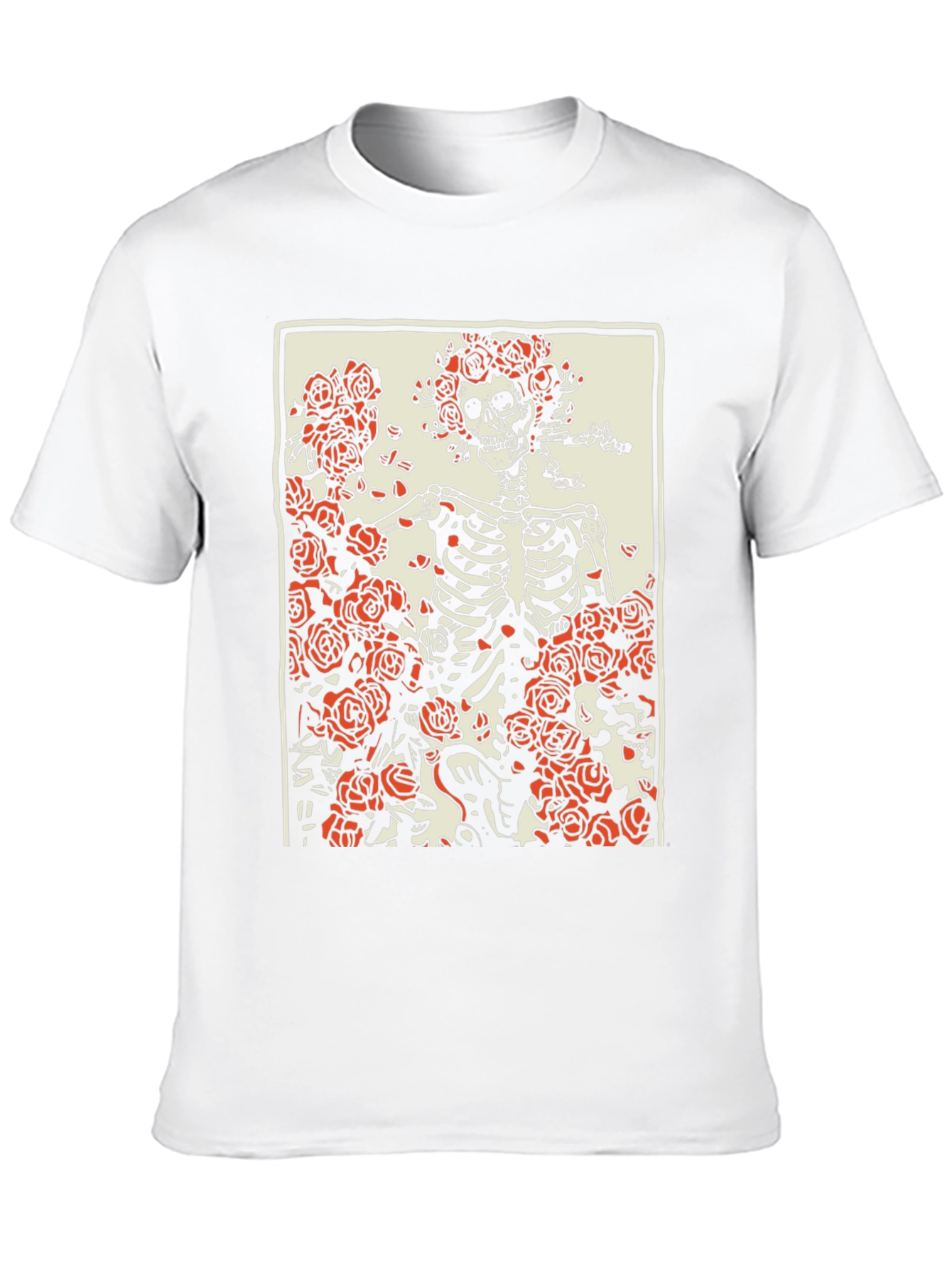 Grateful Dead Skeleton & Roses Graphic T-Shirt