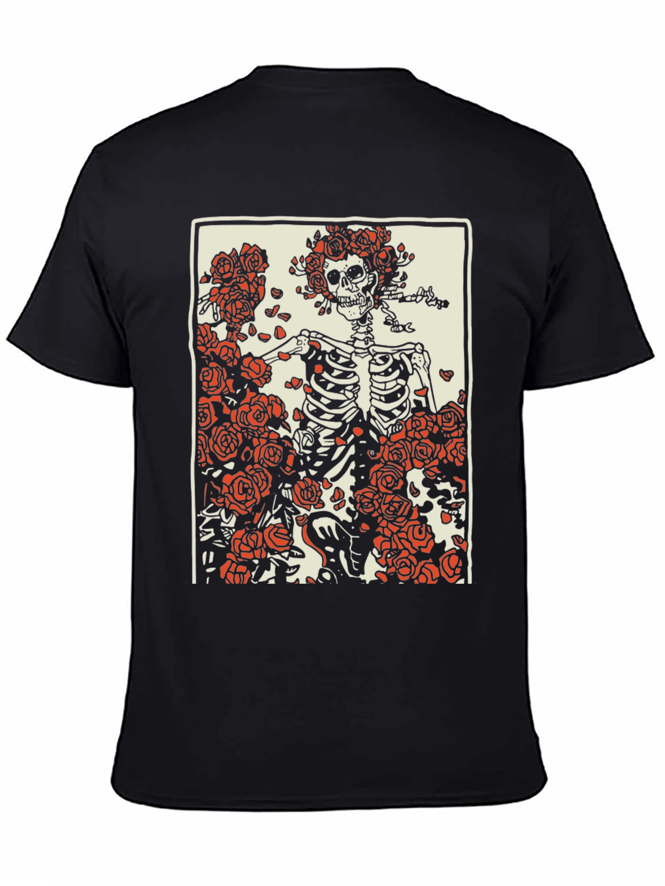 Grateful Dead Skeleton & Roses Graphic T-Shirt