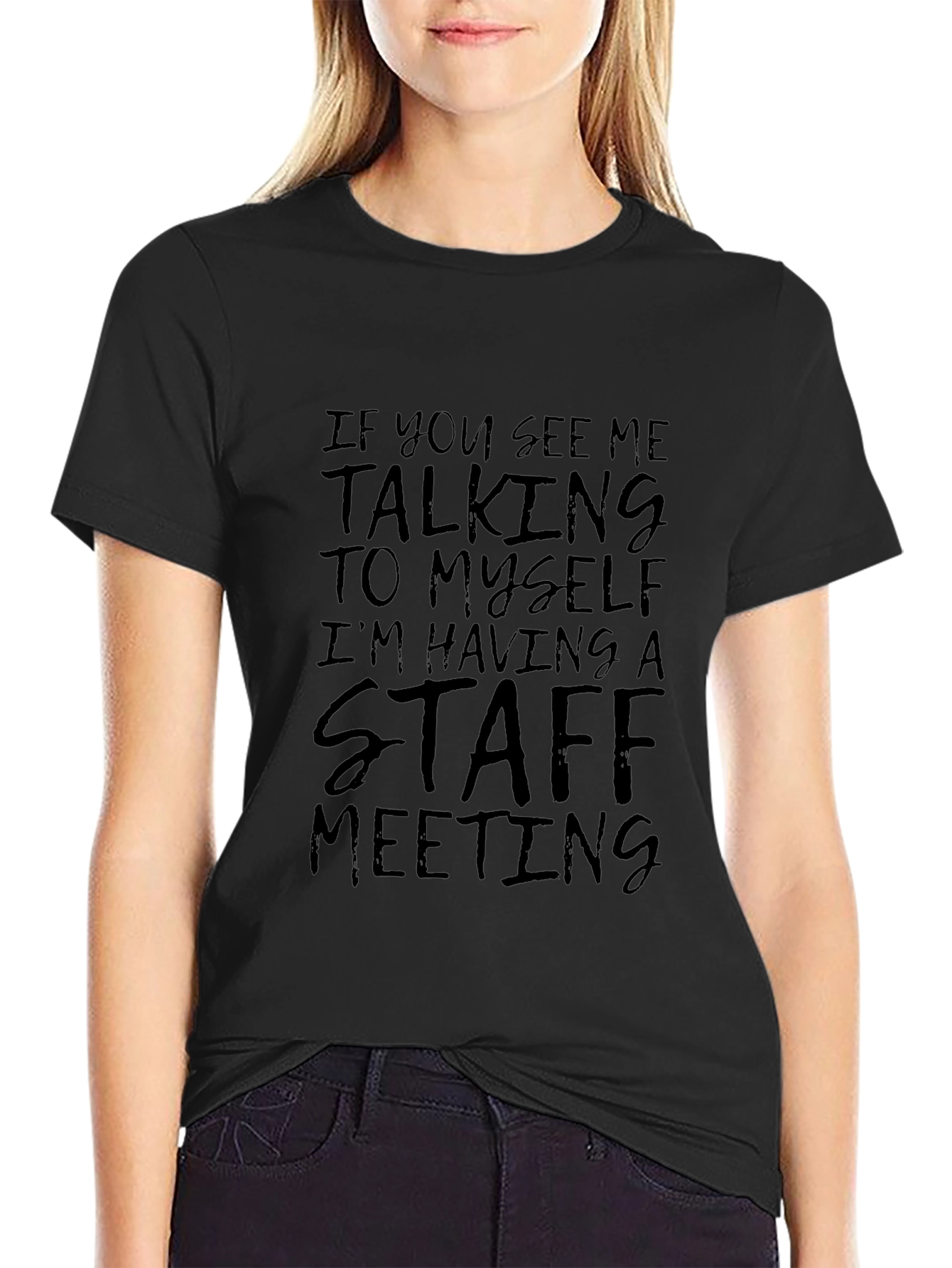 Staff Meeting Graphic T-Shirt