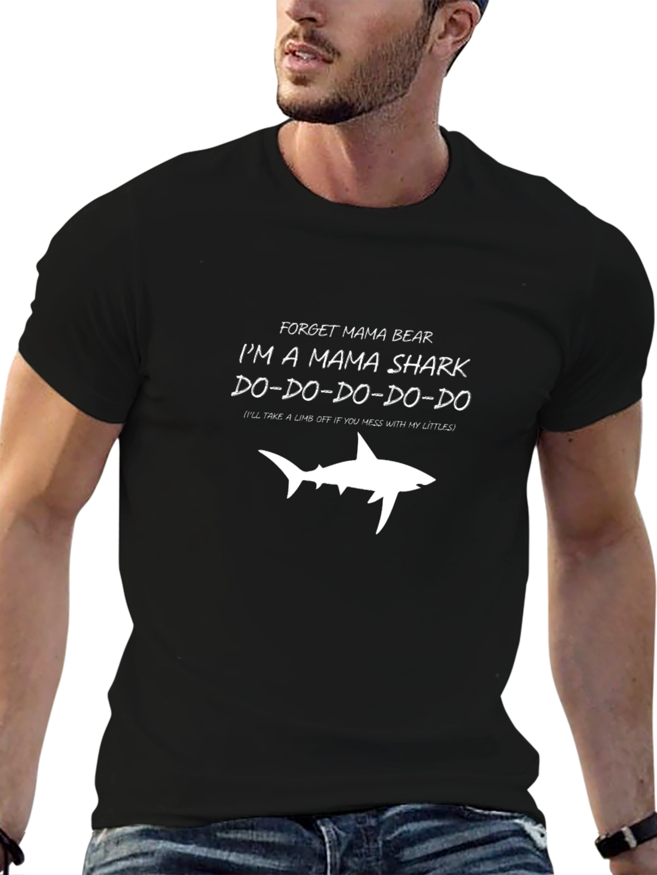 Mama Shark Graphic T-Shirt - Fun Novelty Tee