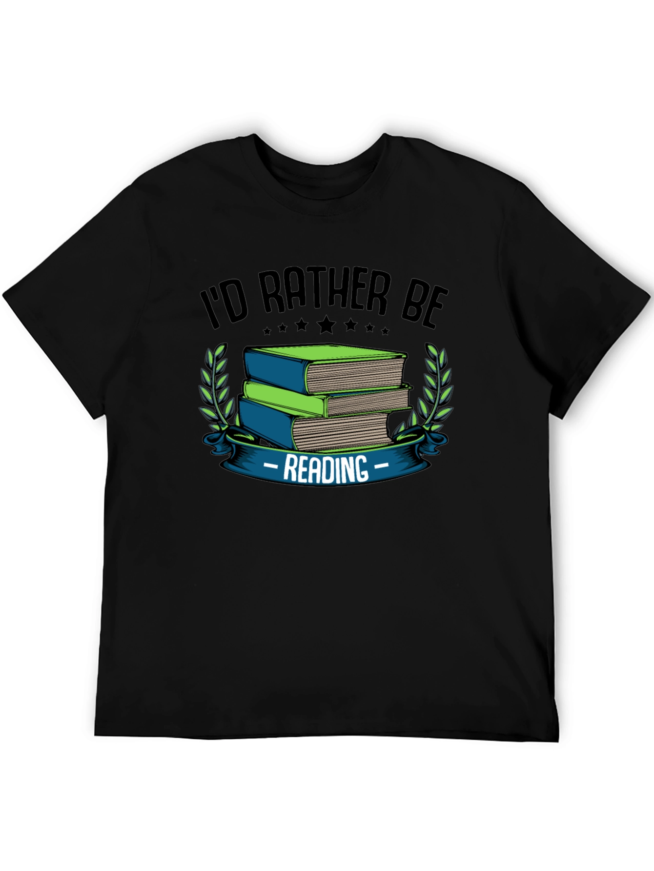 Id Rather Be Reading T-Shirt Bookworm Graphic Tee