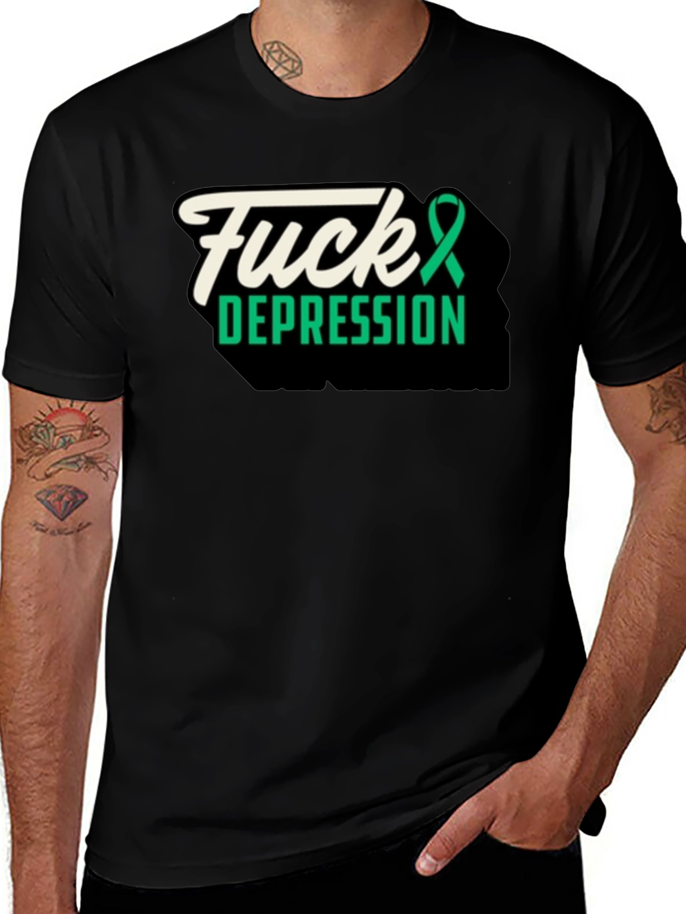 Fuck Depression Graphic Tee - Awareness Support
