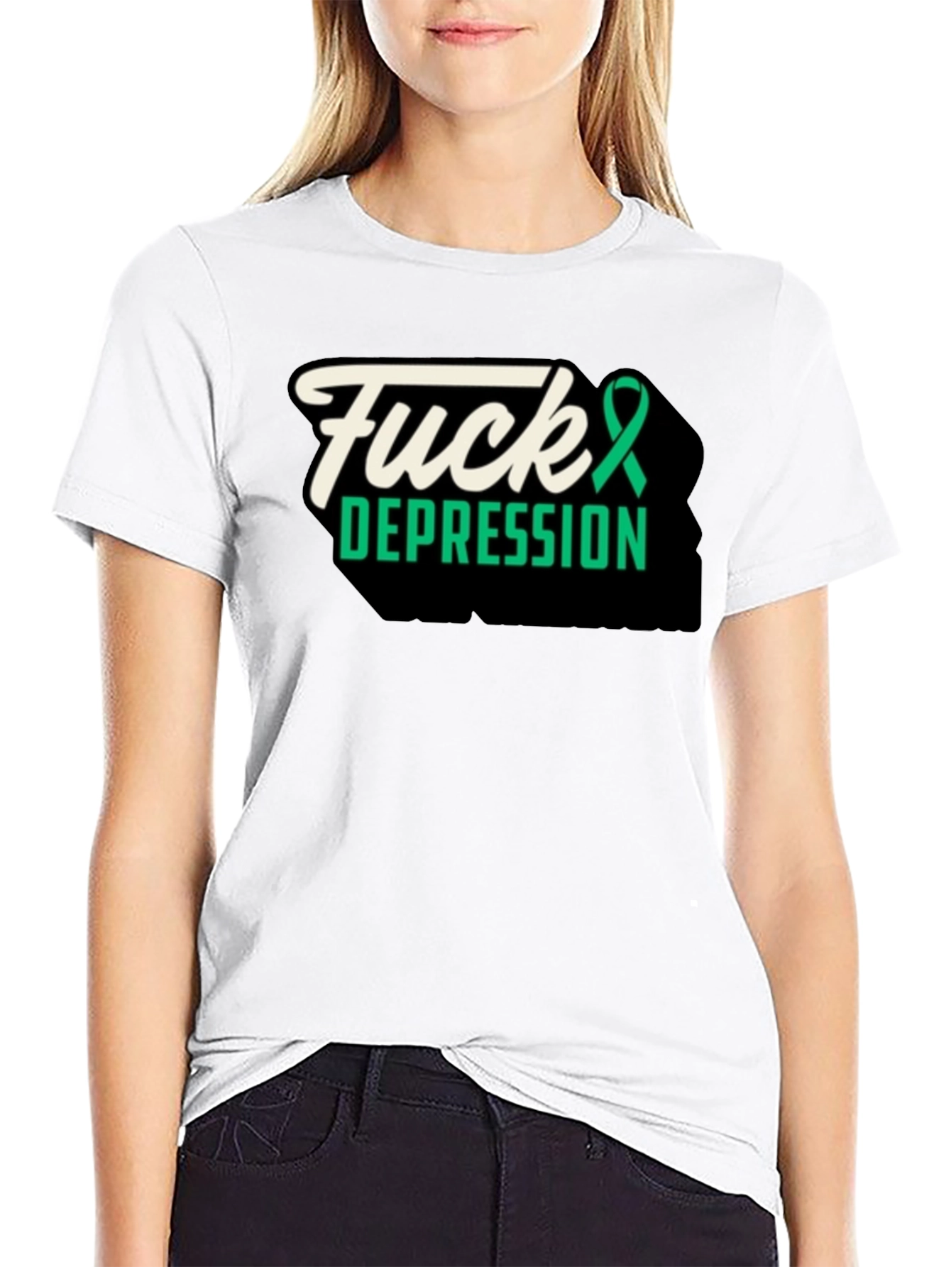 Fuck Depression Graphic Tee - Awareness Support