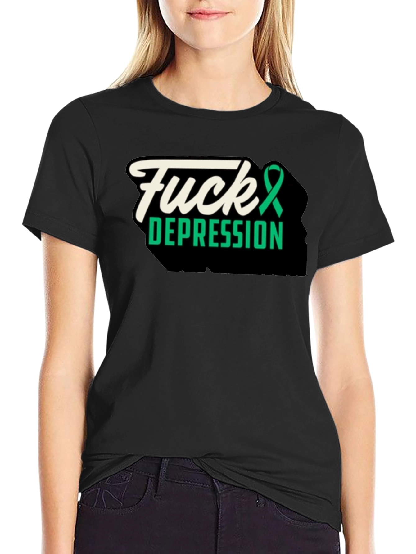 Fuck Depression Graphic Tee - Awareness Support