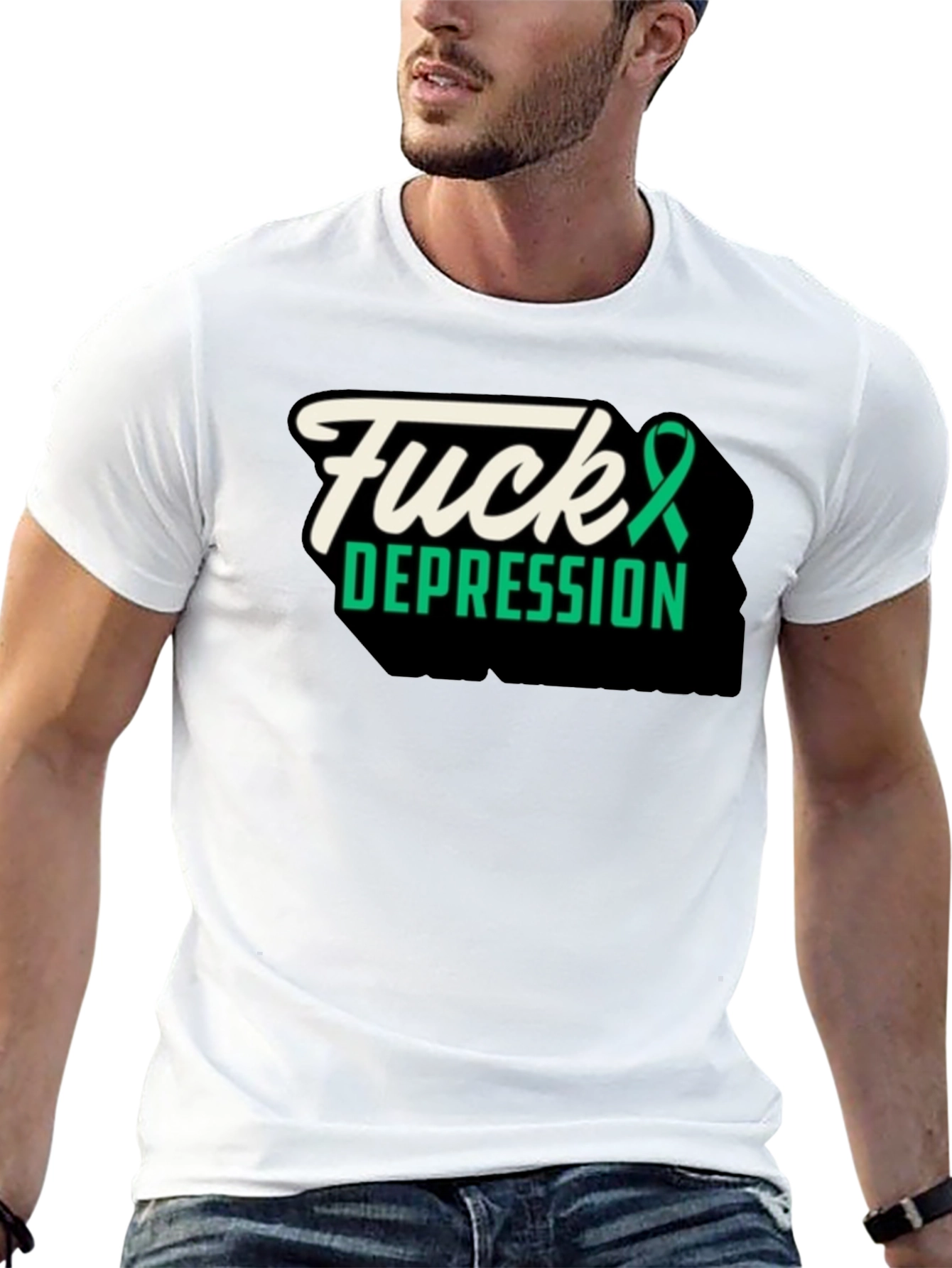 Fuck Depression Graphic Tee - Awareness Support