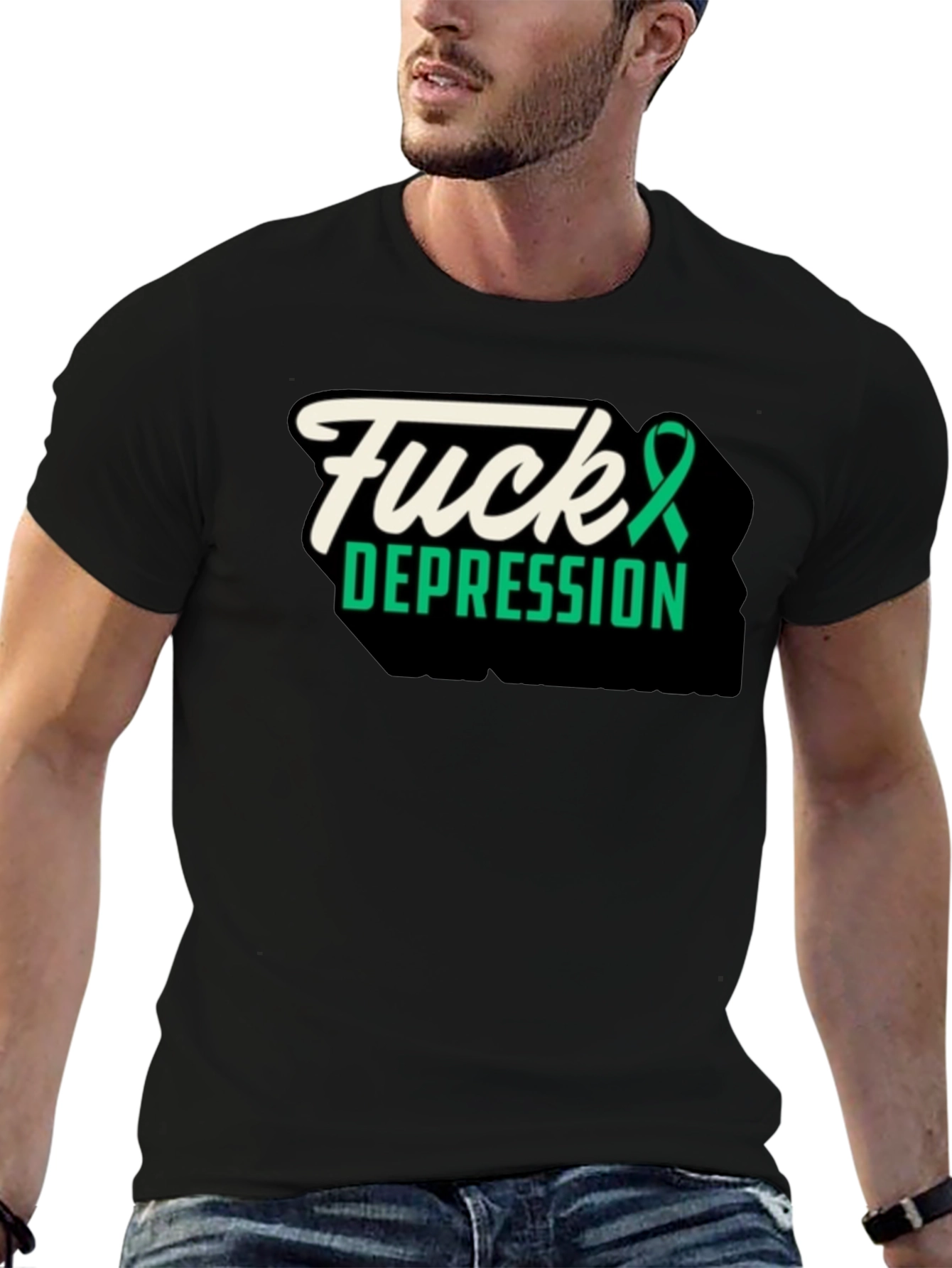 Fuck Depression Graphic Tee - Awareness Support