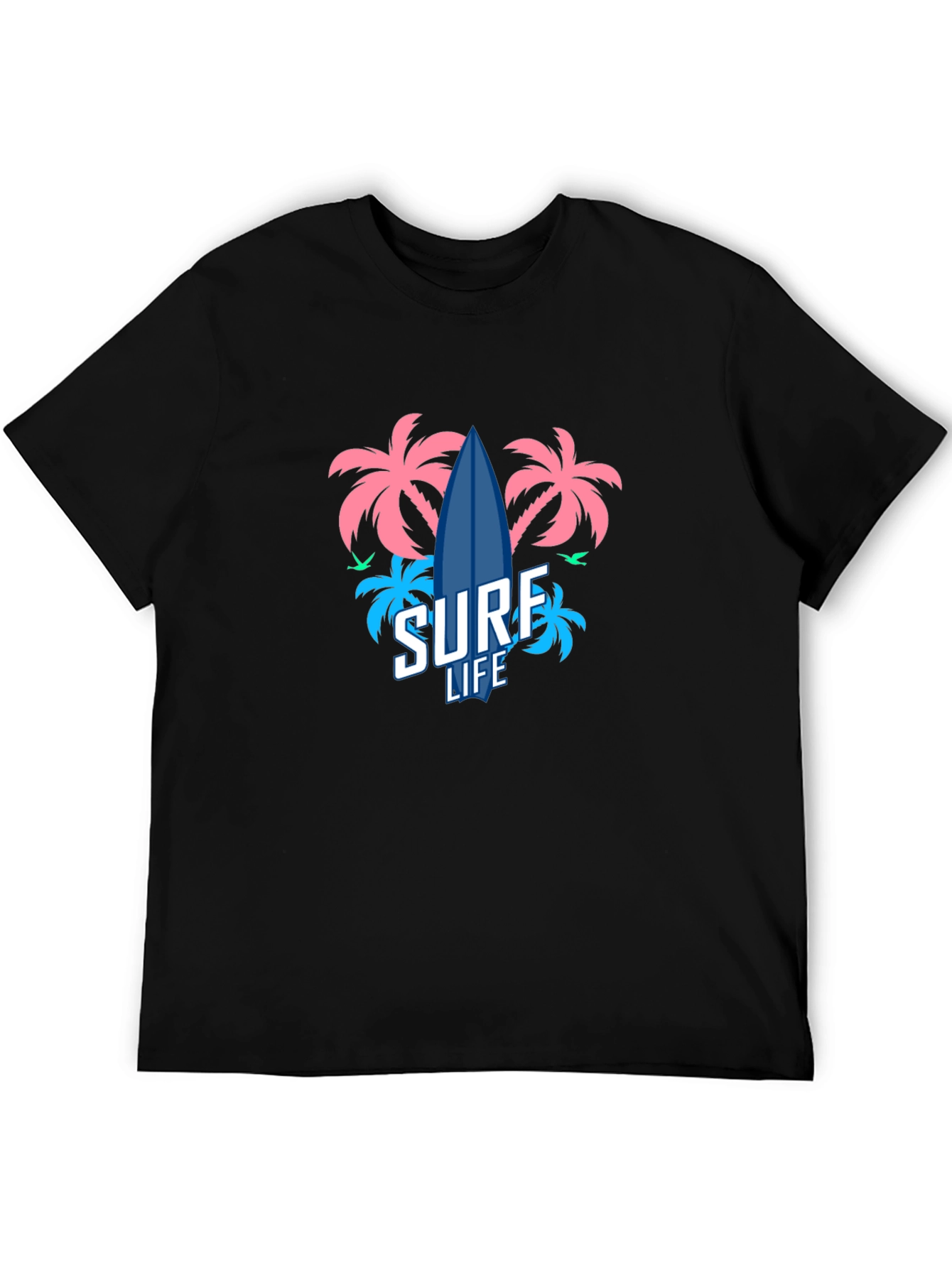 Surf Life T-Shirt - Tropical Beach Design