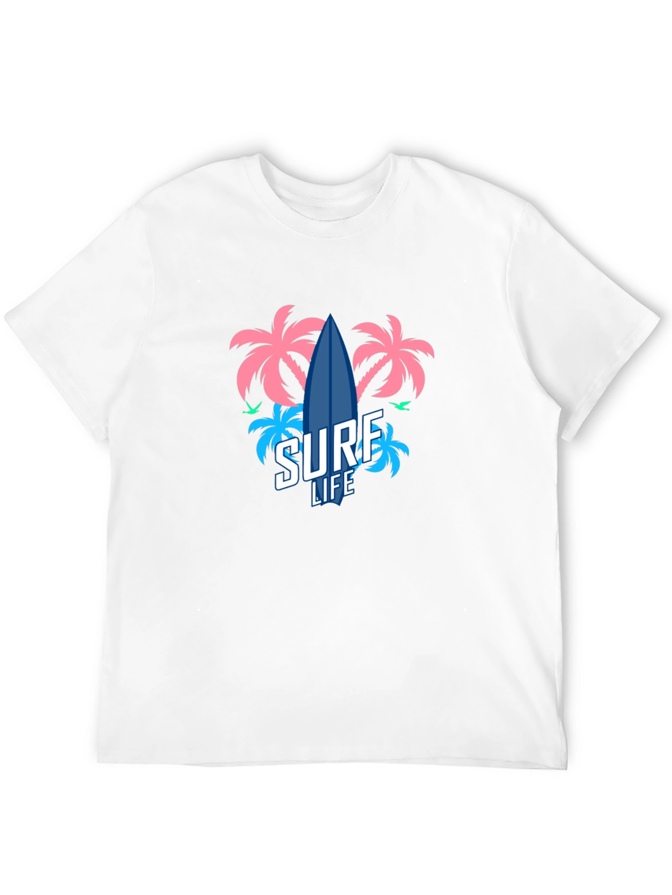 Surf Life T-Shirt - Tropical Beach Design