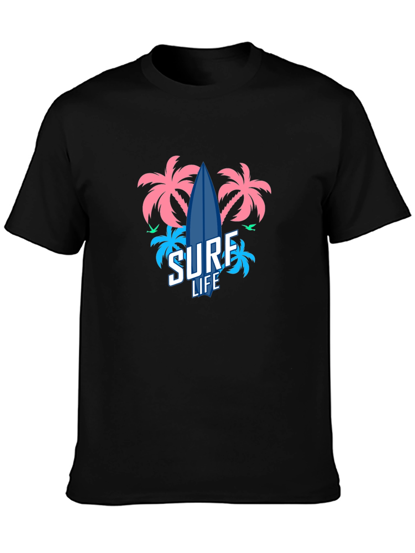 Surf Life T-Shirt - Tropical Beach Design
