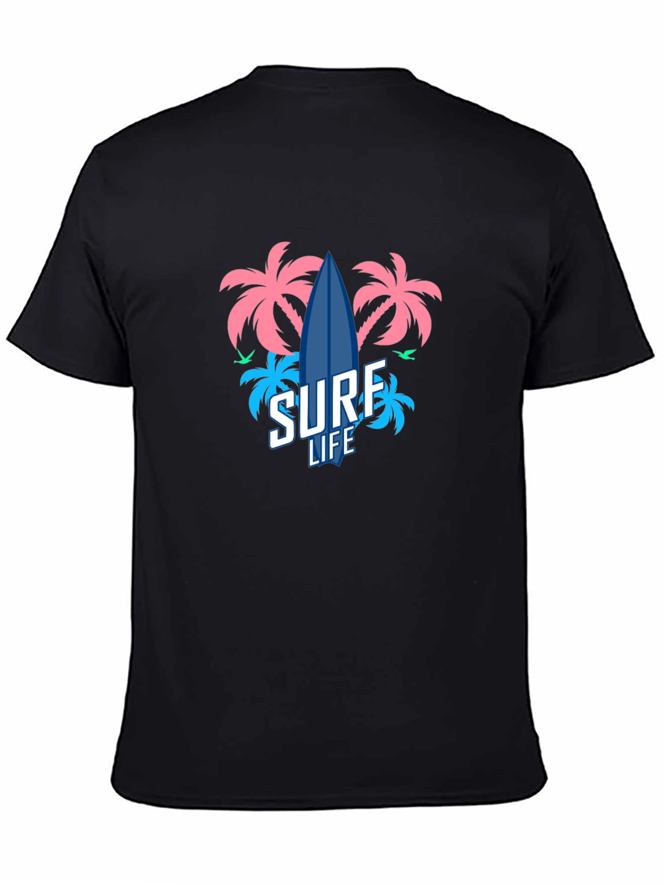 Surf Life T-Shirt - Tropical Beach Design