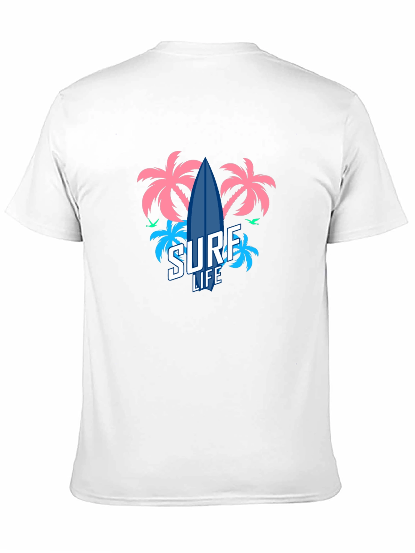 Surf Life T-Shirt - Tropical Beach Design