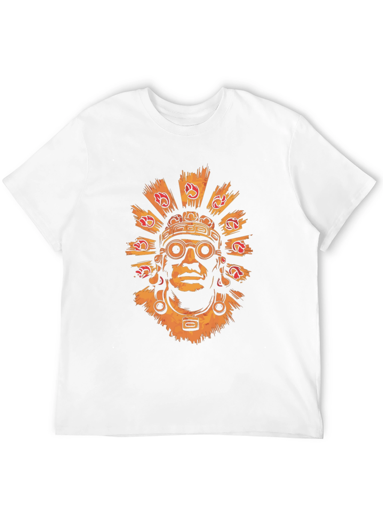 Aztec Warrior Graphic Tee - Stylish Black T-Shirt