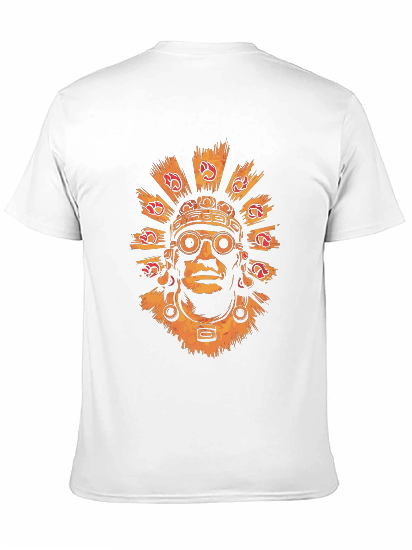 Aztec Warrior Graphic Tee - Stylish Black T-Shirt