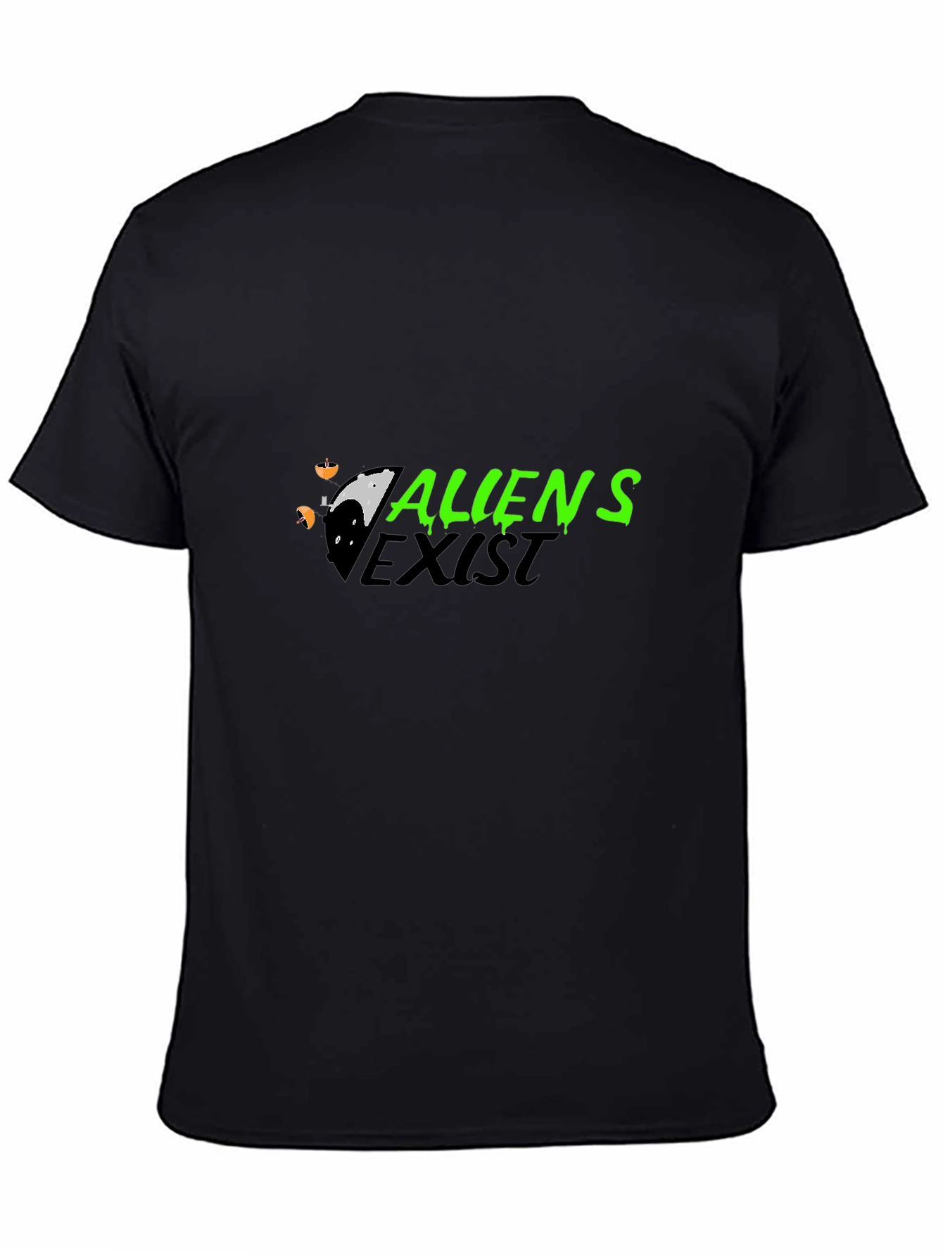 Aliens Exist Black Graphic Tee