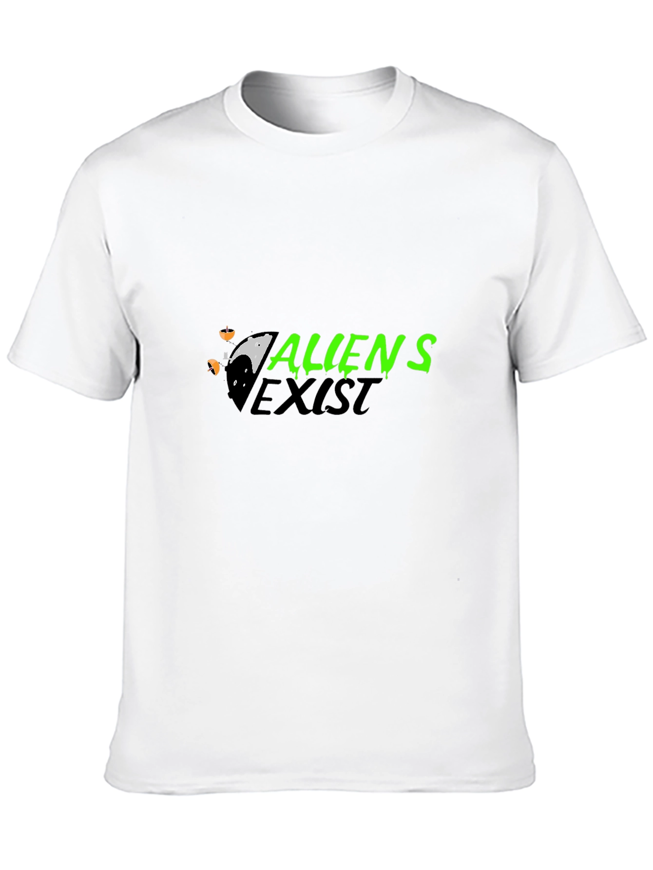 Aliens Exist Black Graphic Tee