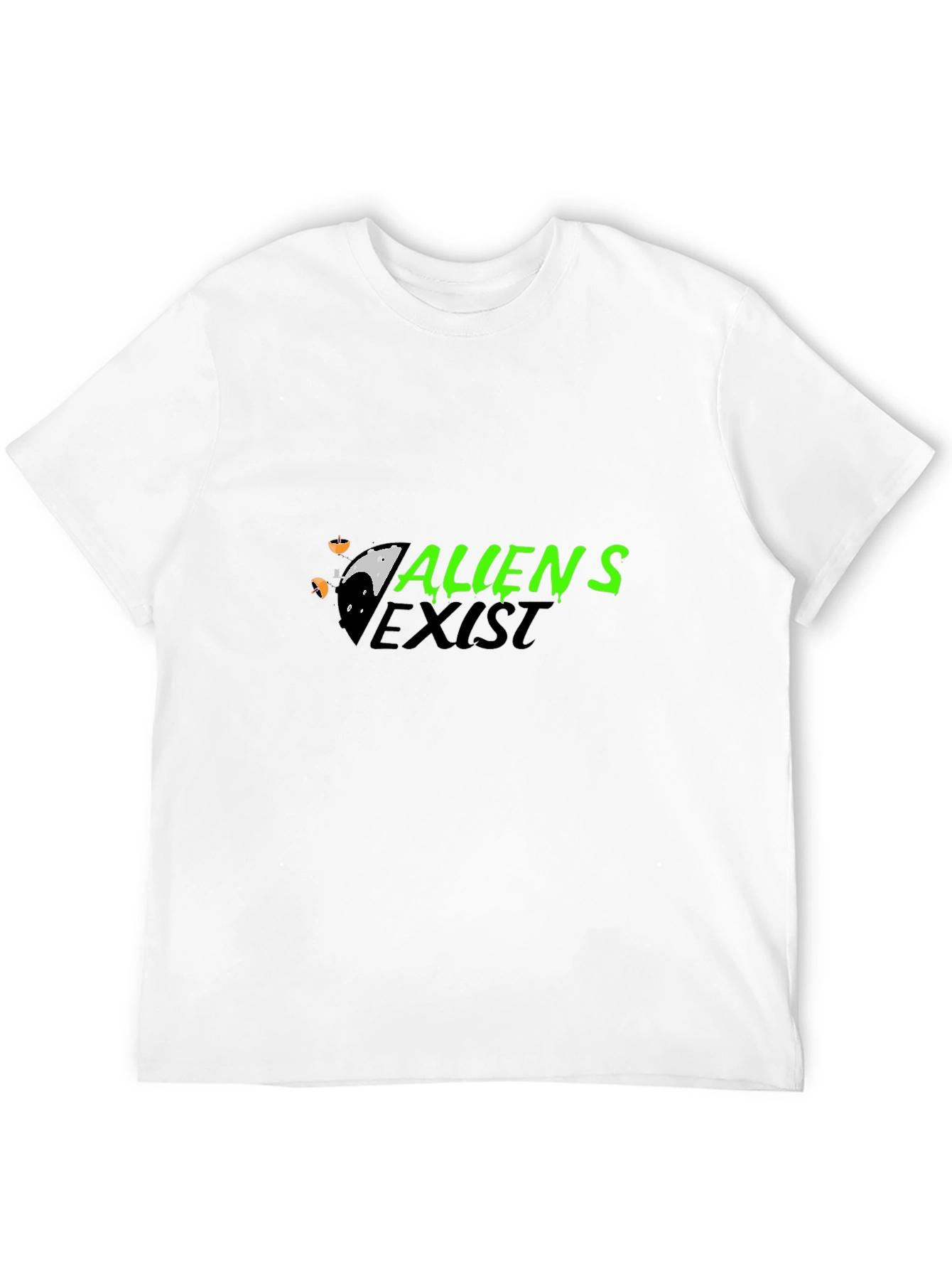 Aliens Exist Black Graphic Tee