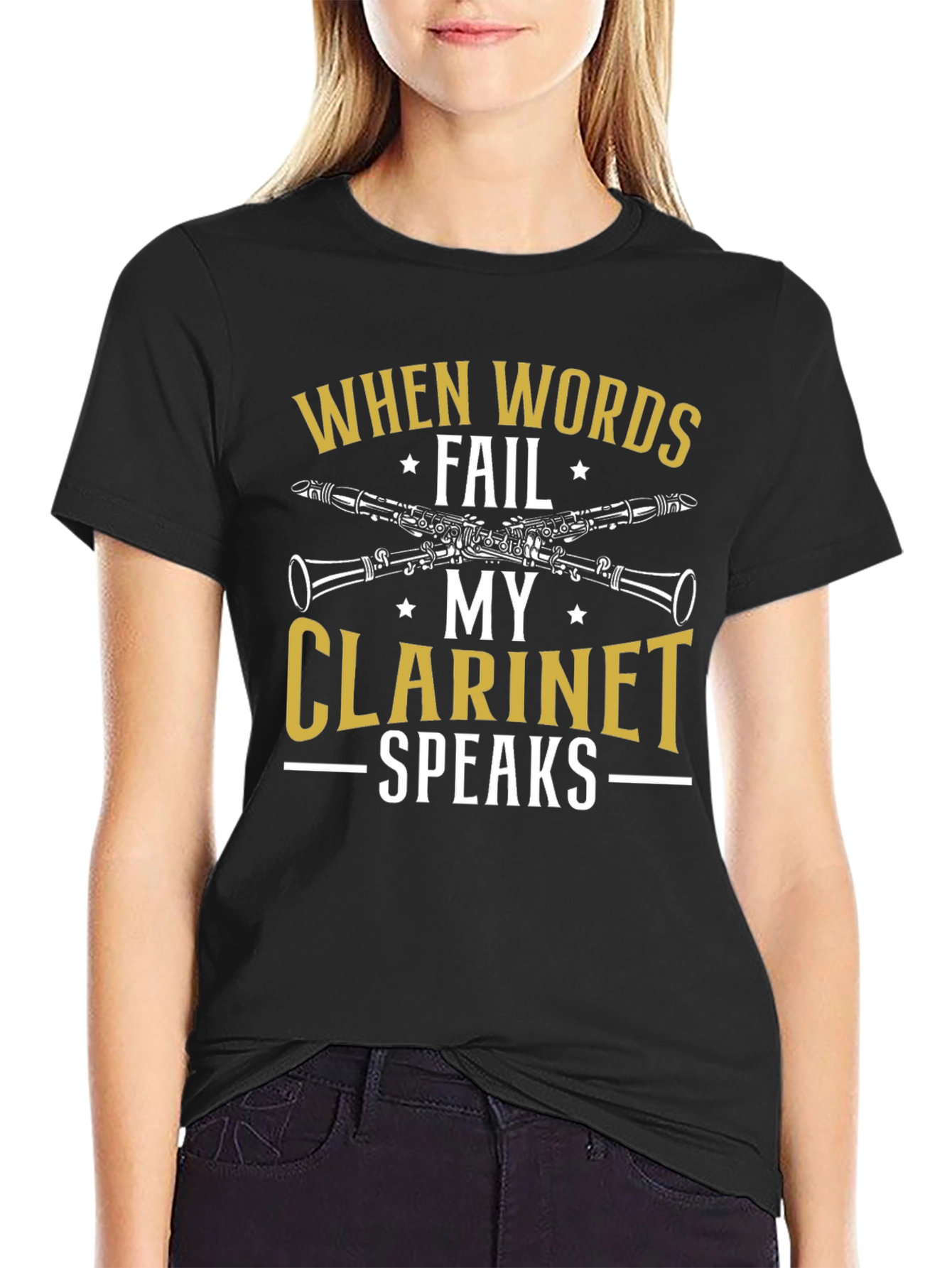 When Words Fail My Clarinet Speaks T-Shirt