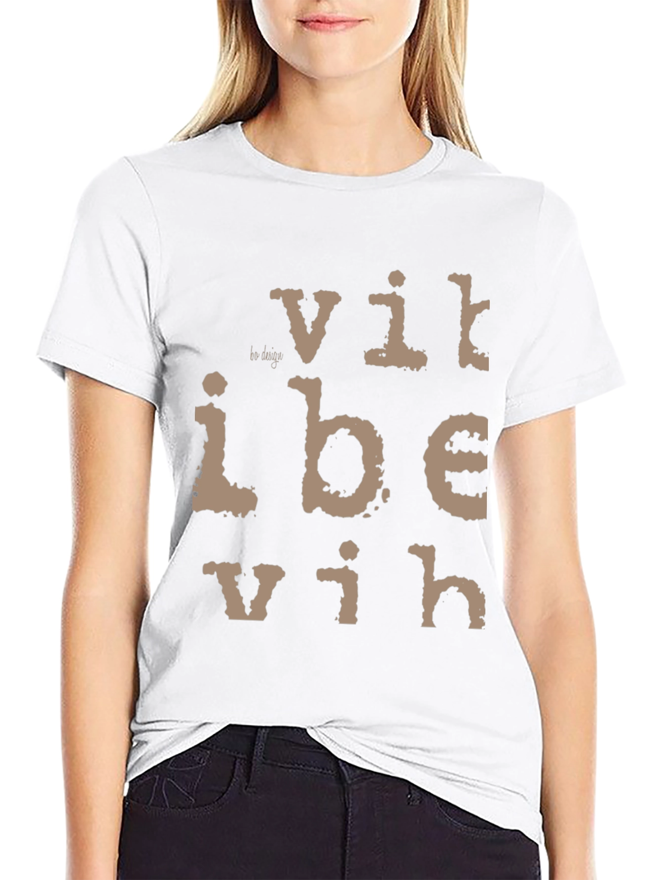 Distressed Graphic Print T-Shirt - Vibe in Style!