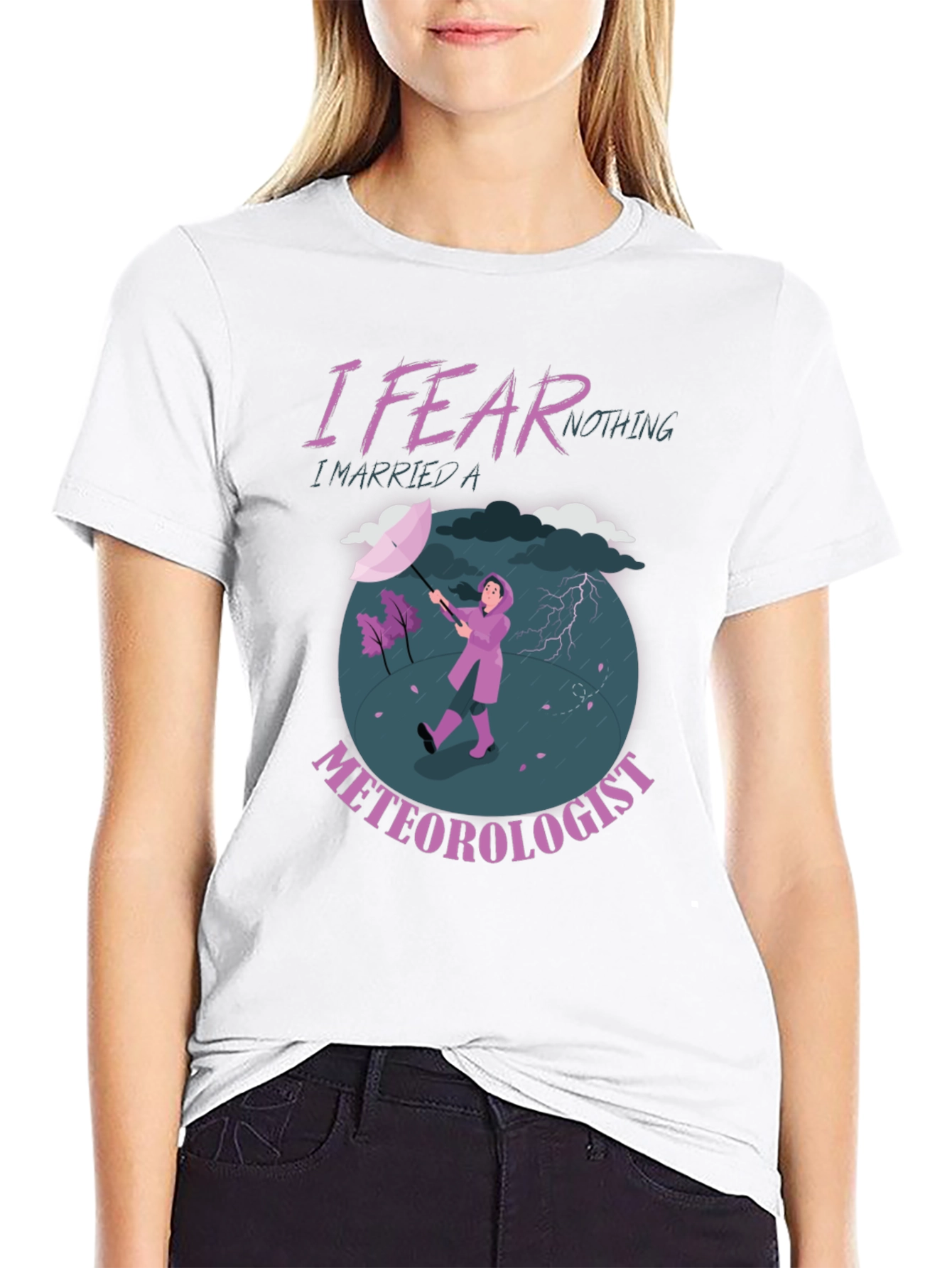 I Fear Nothing Meteorologist Graphic T-Shirt