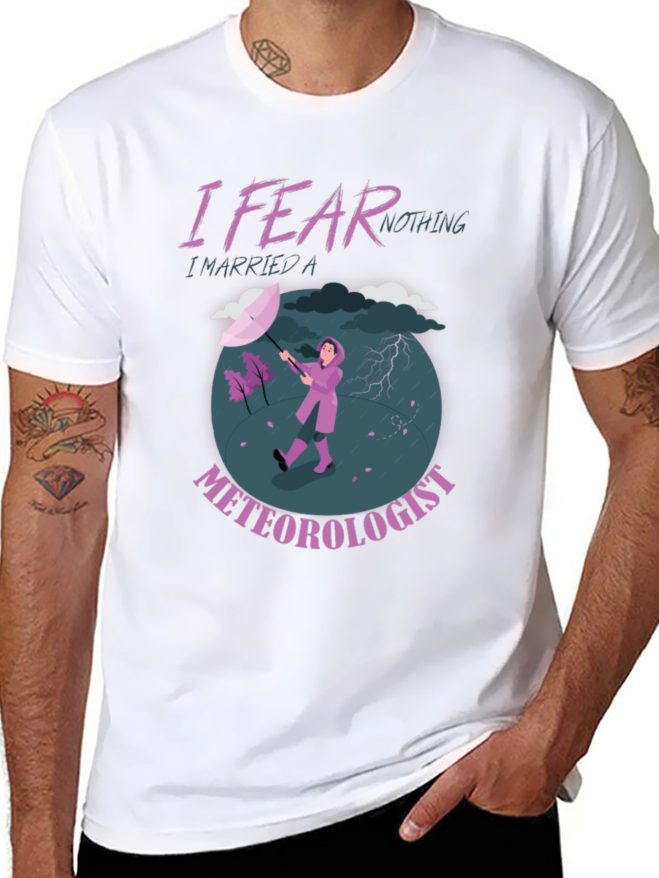 I Fear Nothing Meteorologist Graphic T-Shirt