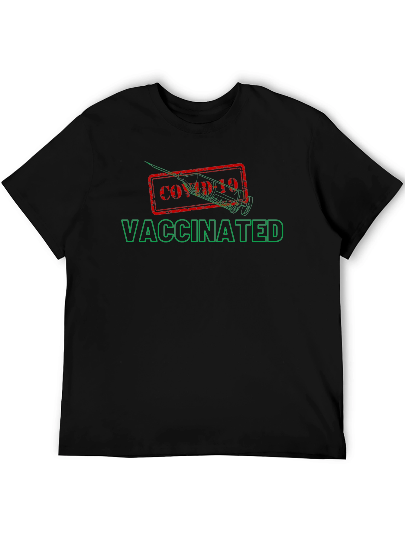 Vaccinated COVID-19 Graphic T-Shirt
