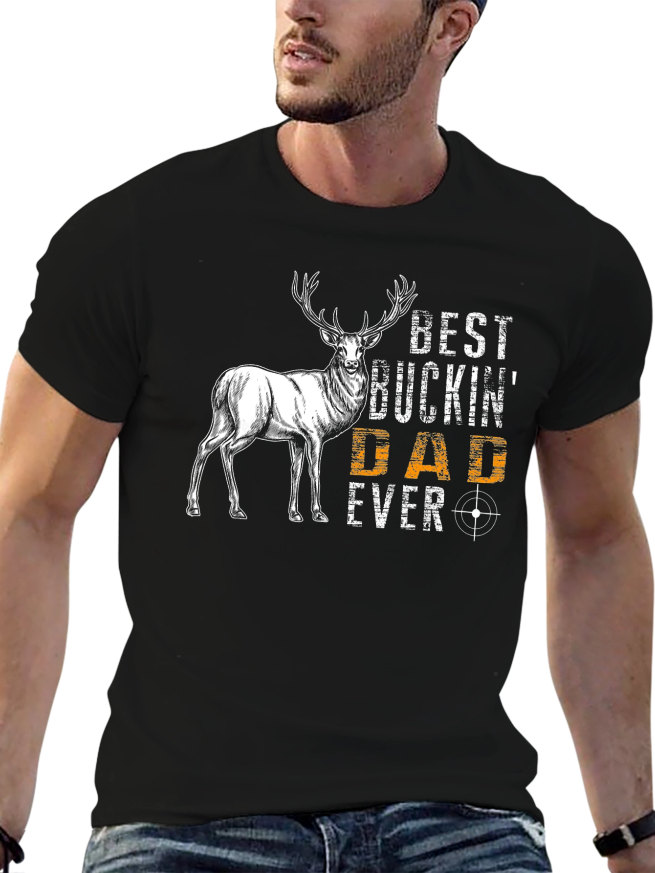 Best Buckin Dad Ever Graphic T-Shirt
