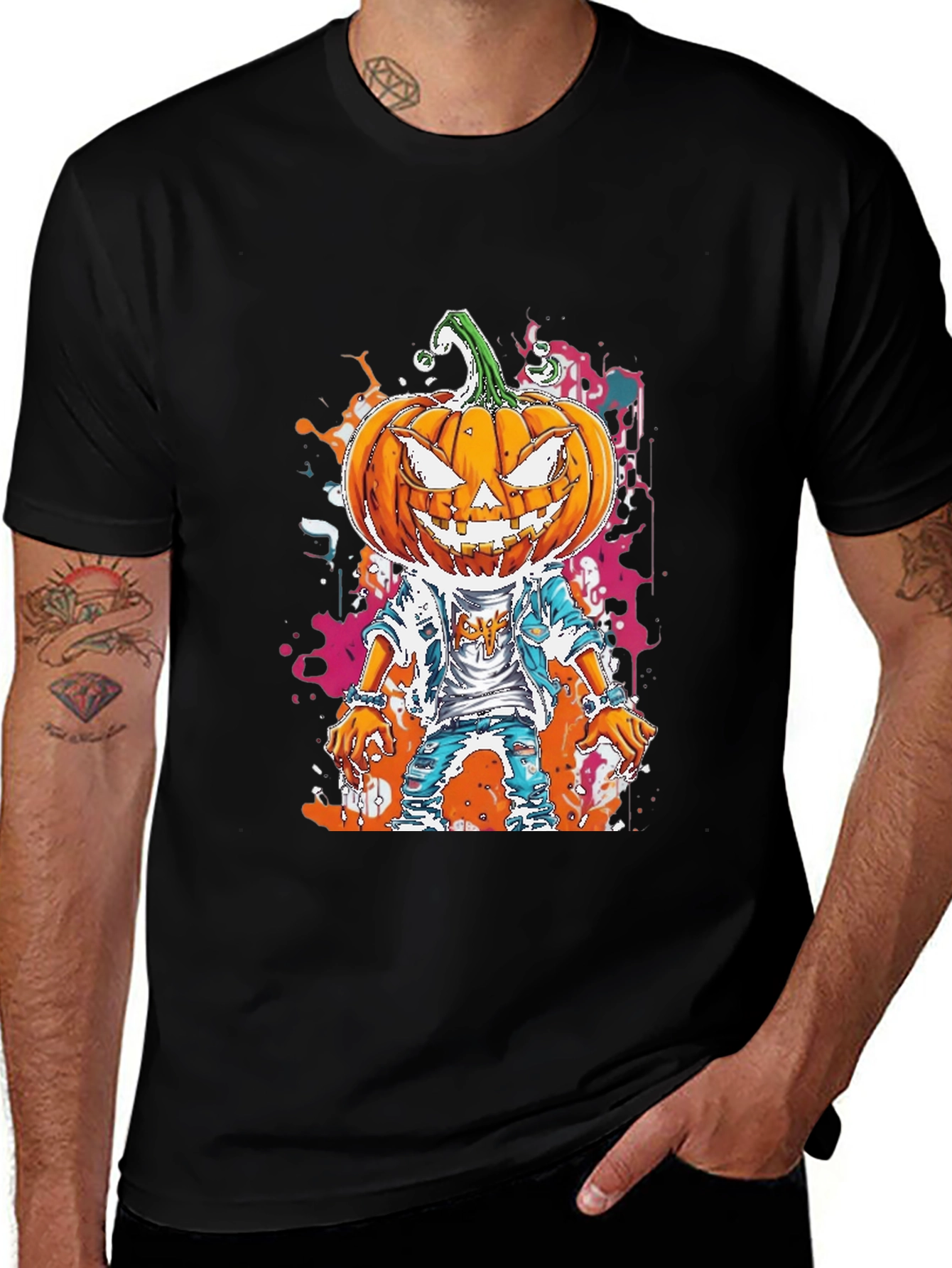 Pumpkin Head Halloween T-Shirt