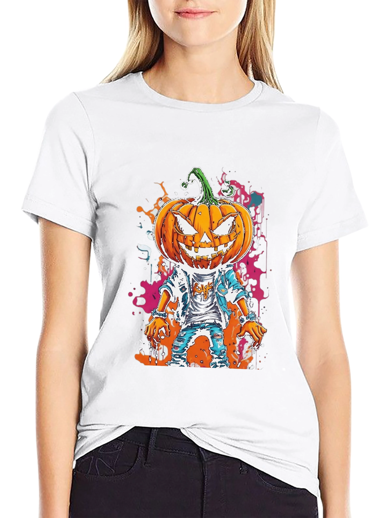 Pumpkin Head Halloween T-Shirt