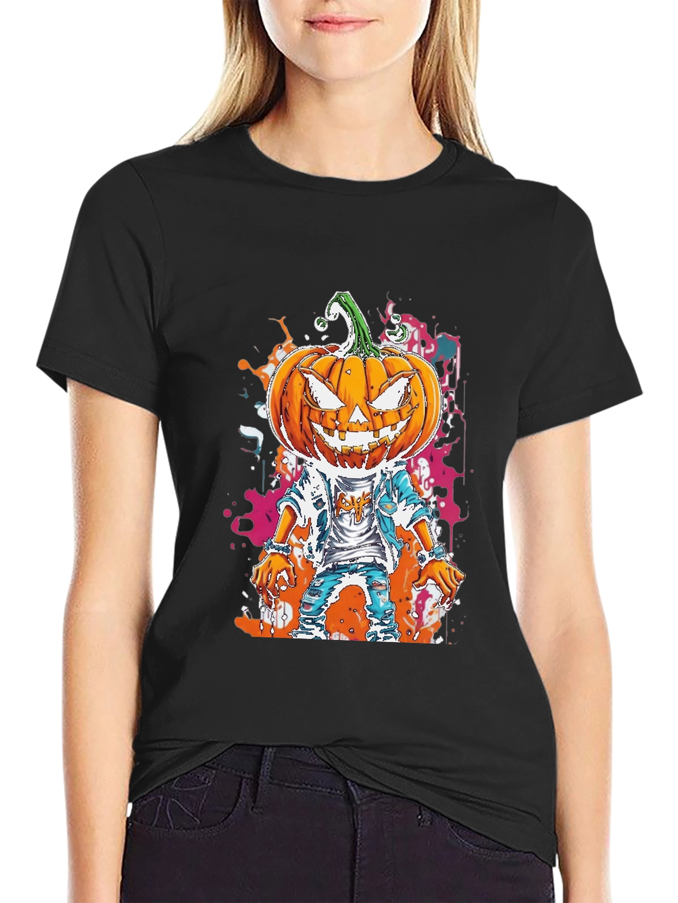 Pumpkin Head Halloween T-Shirt