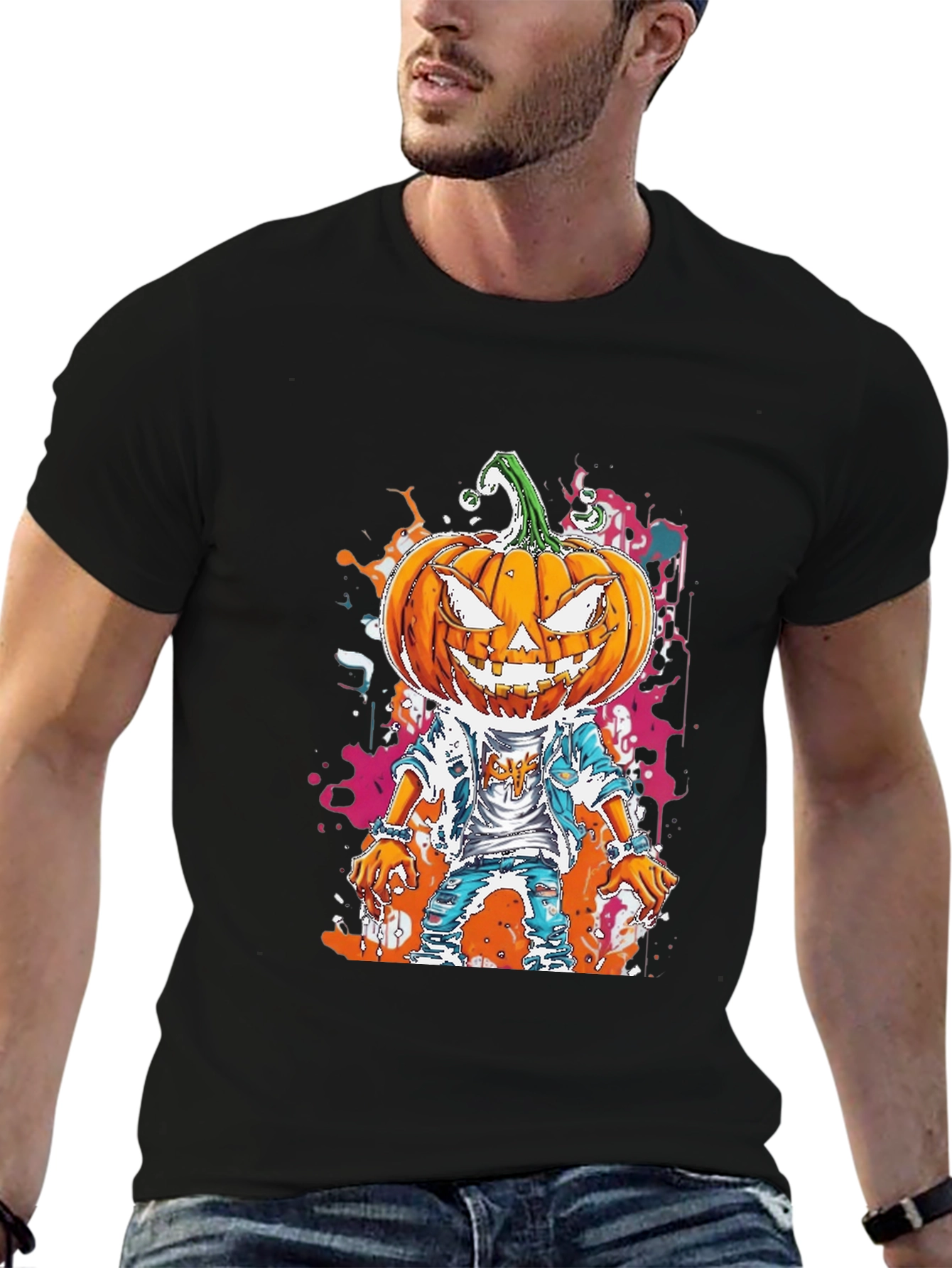 Pumpkin Head Halloween T-Shirt