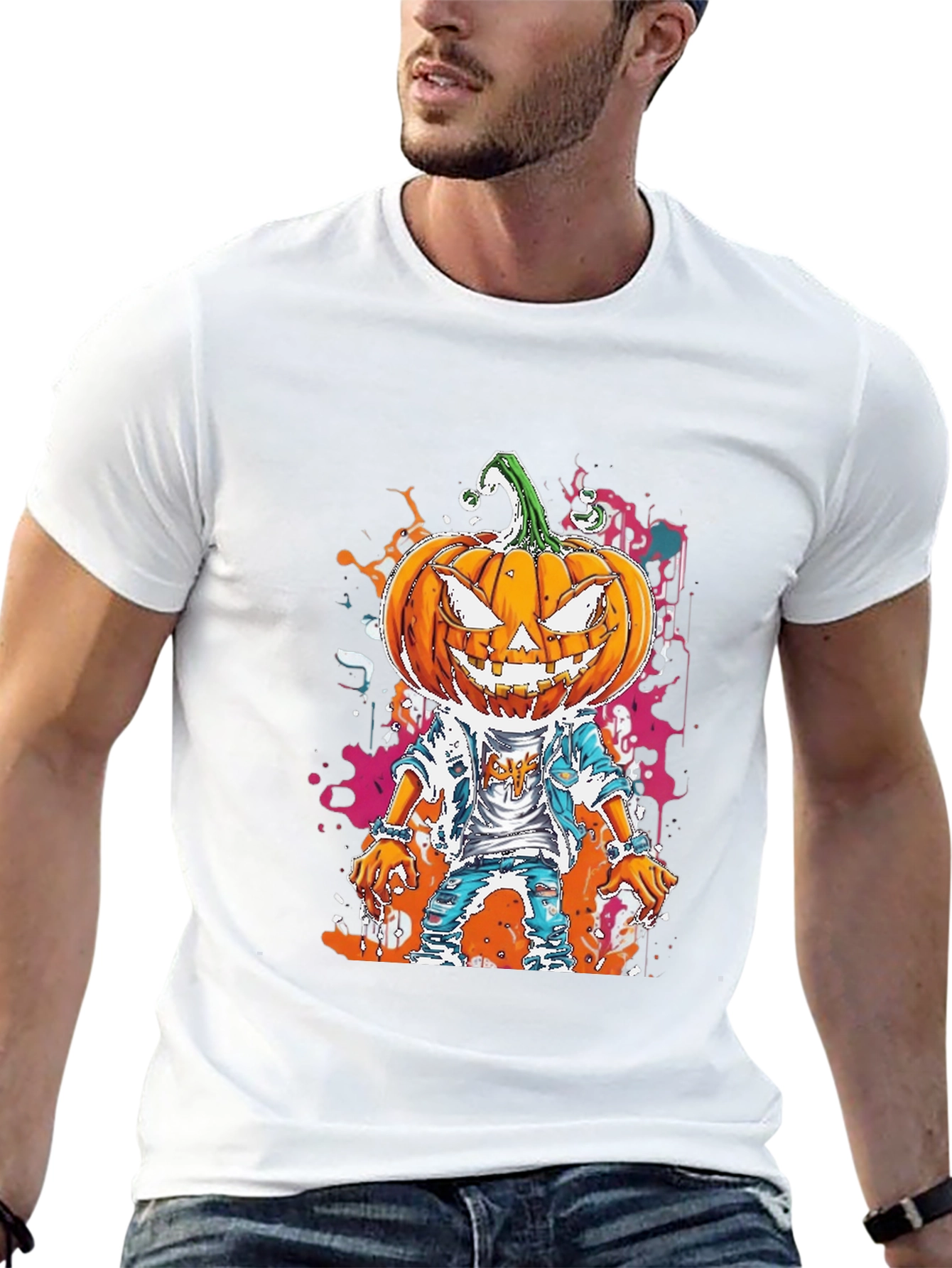 Pumpkin Head Halloween T-Shirt