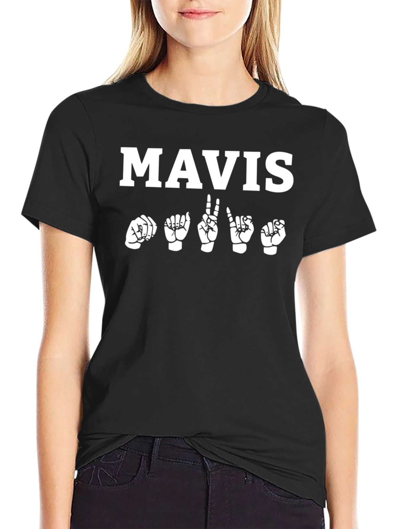 Mavis Sign Language T-Shirt Deaf Awareness Tee
