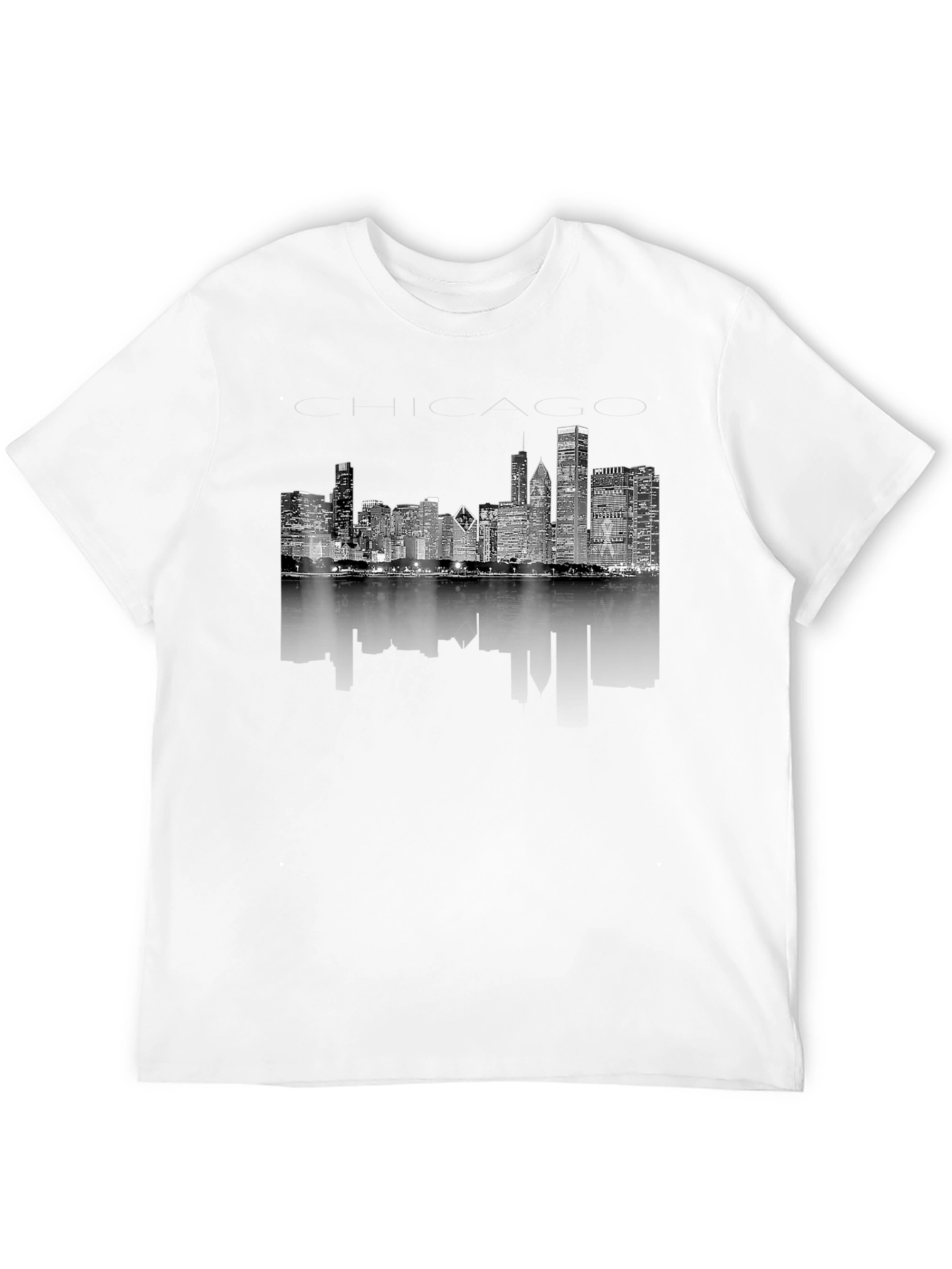 Chicago Skyline Black T-Shirt