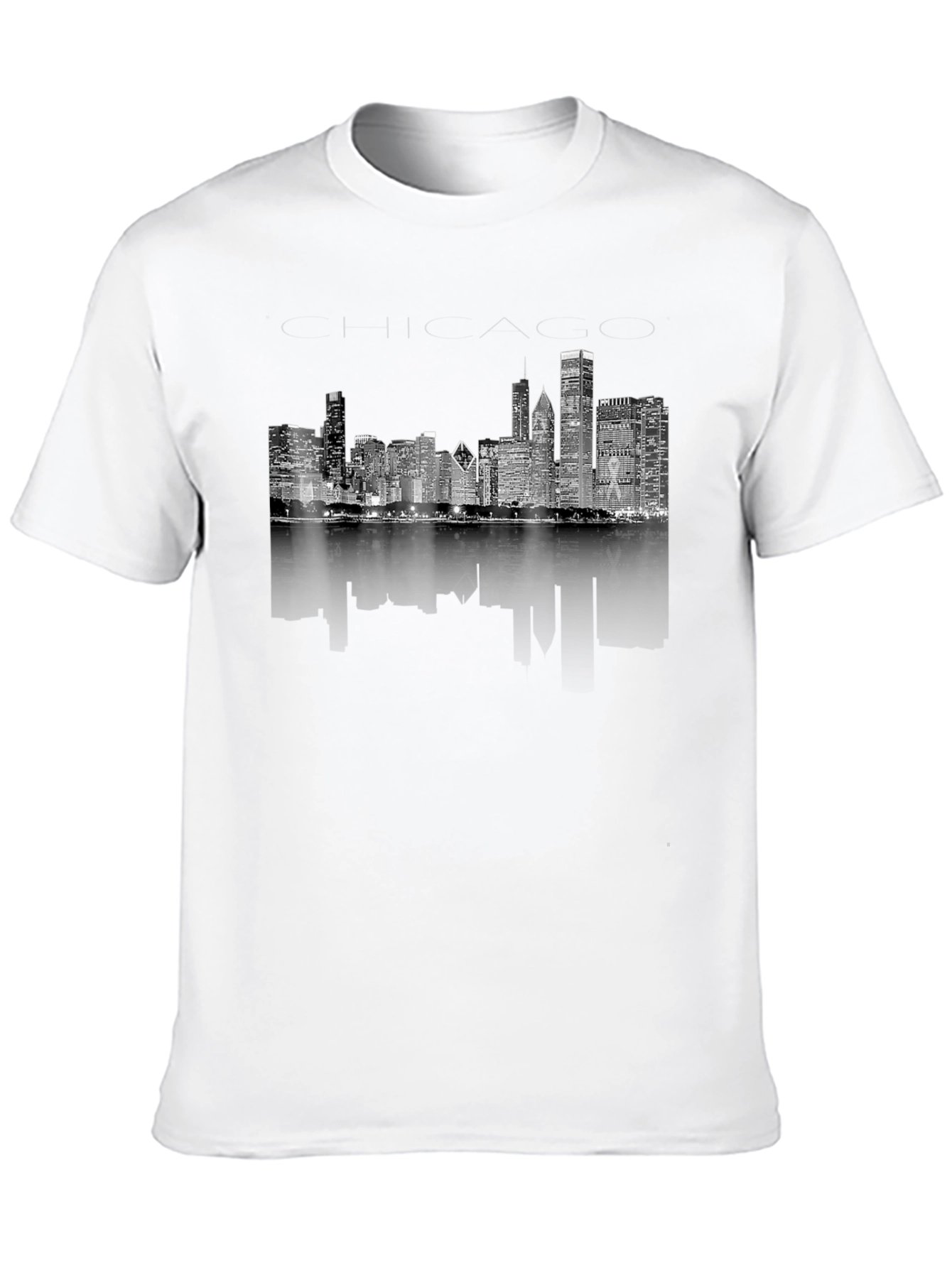 Chicago Skyline Black T-Shirt