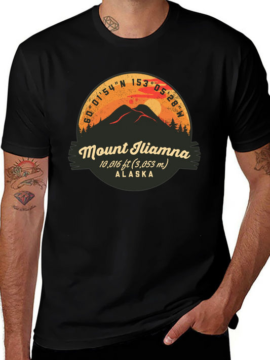 Mount Iliamna Alaska Graphic T-Shirt