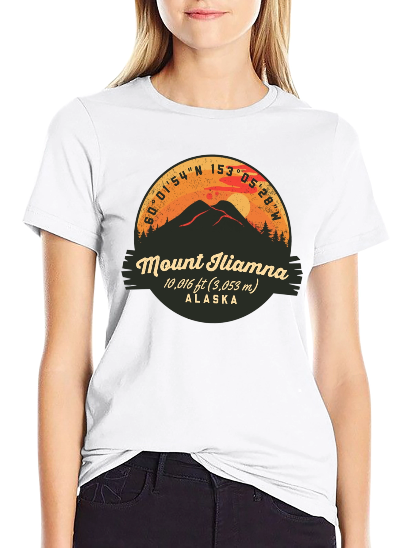 Mount Iliamna Alaska Graphic T-Shirt