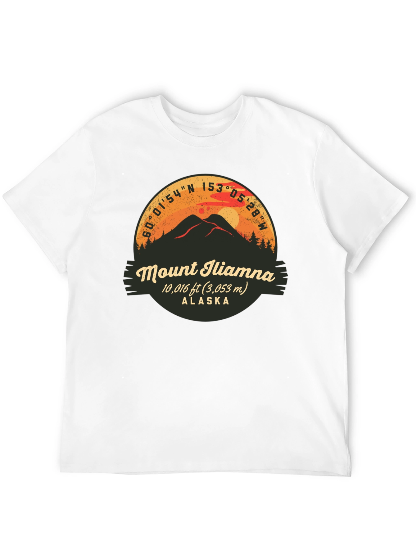 Mount Iliamna Alaska Graphic T-Shirt