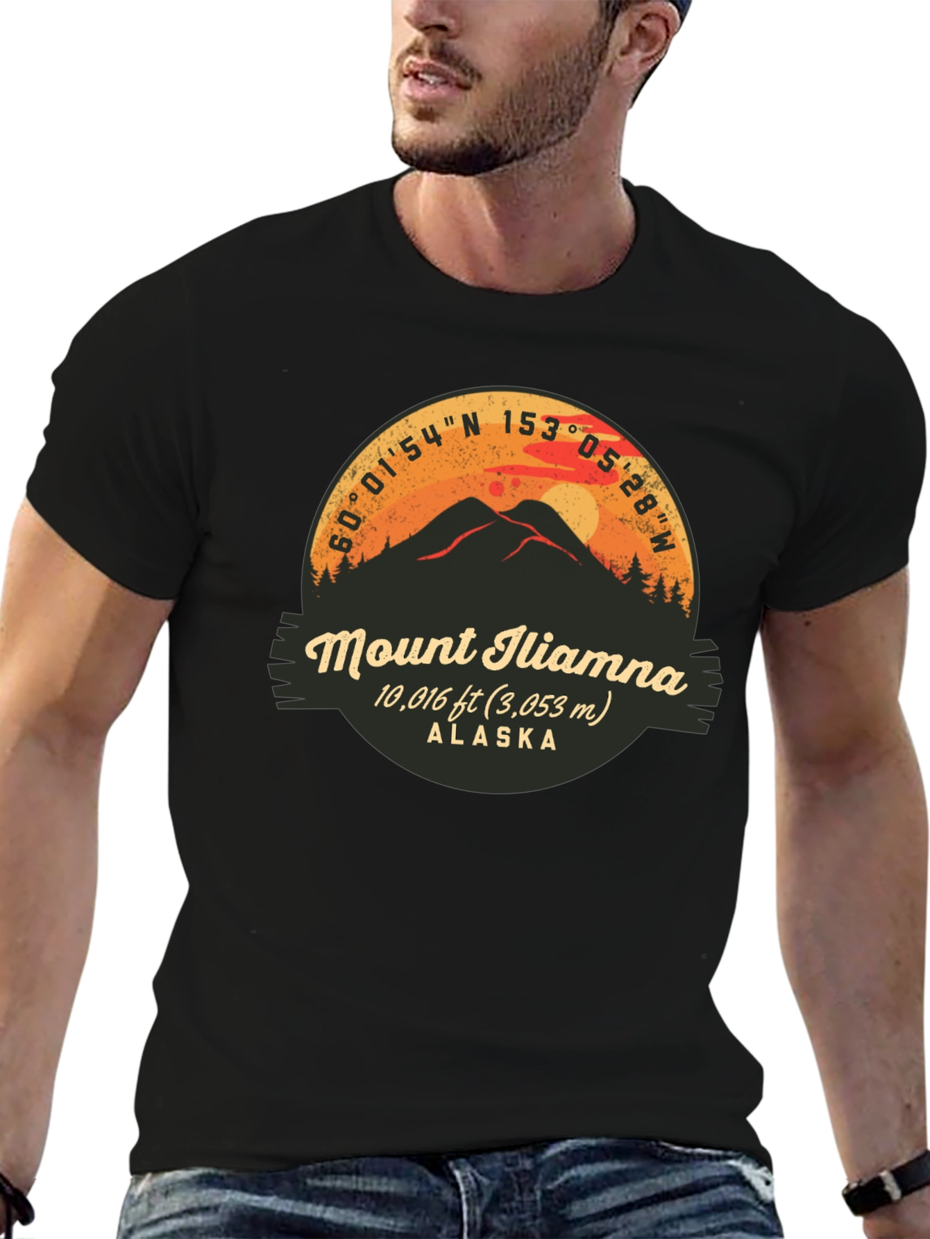 Mount Iliamna Alaska Graphic T-Shirt