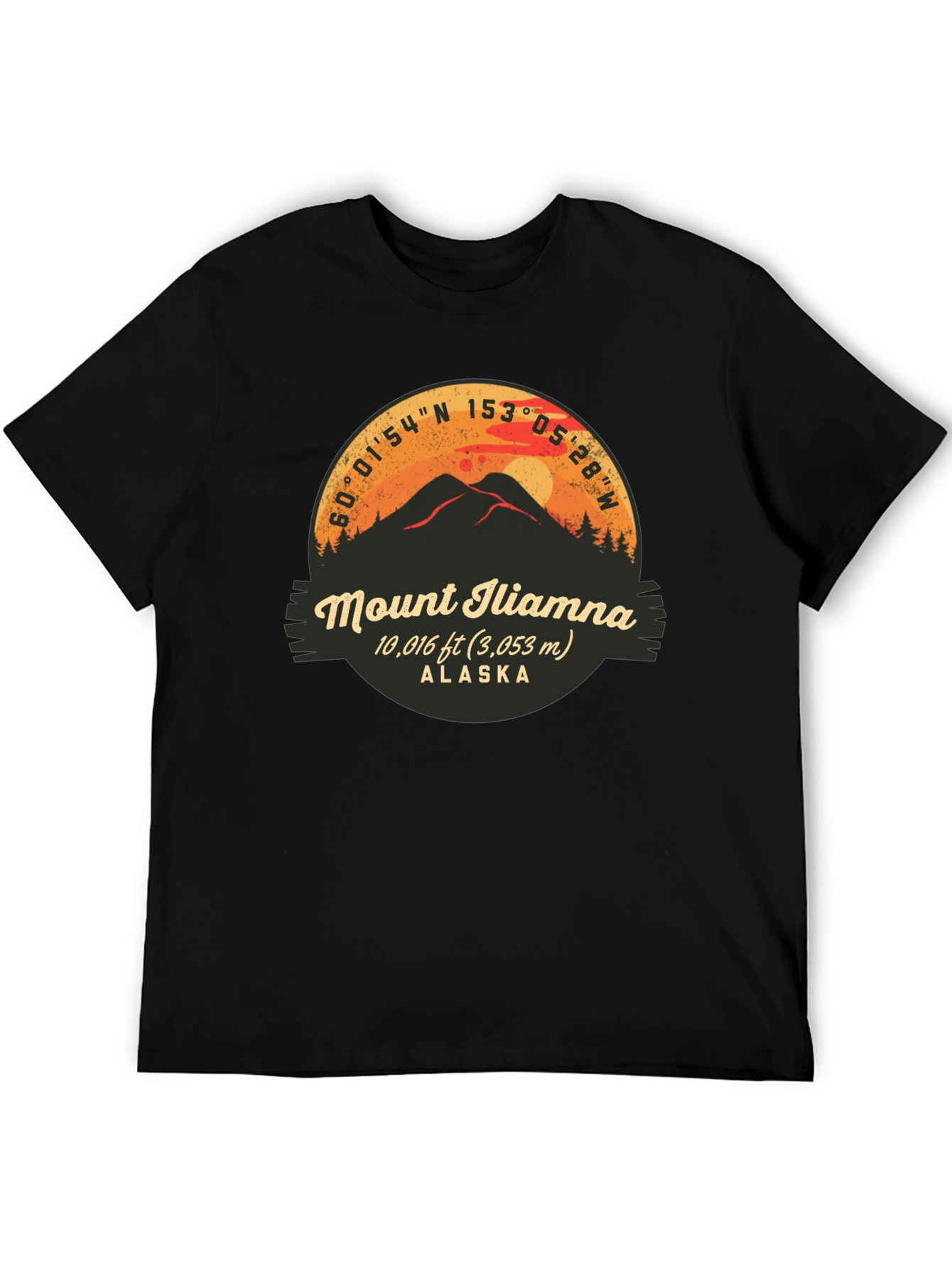 Mount Iliamna Alaska Graphic T-Shirt