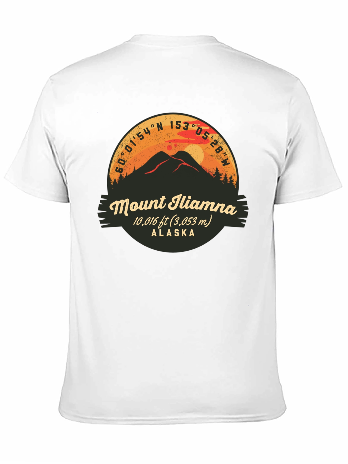 Mount Iliamna Alaska Graphic T-Shirt