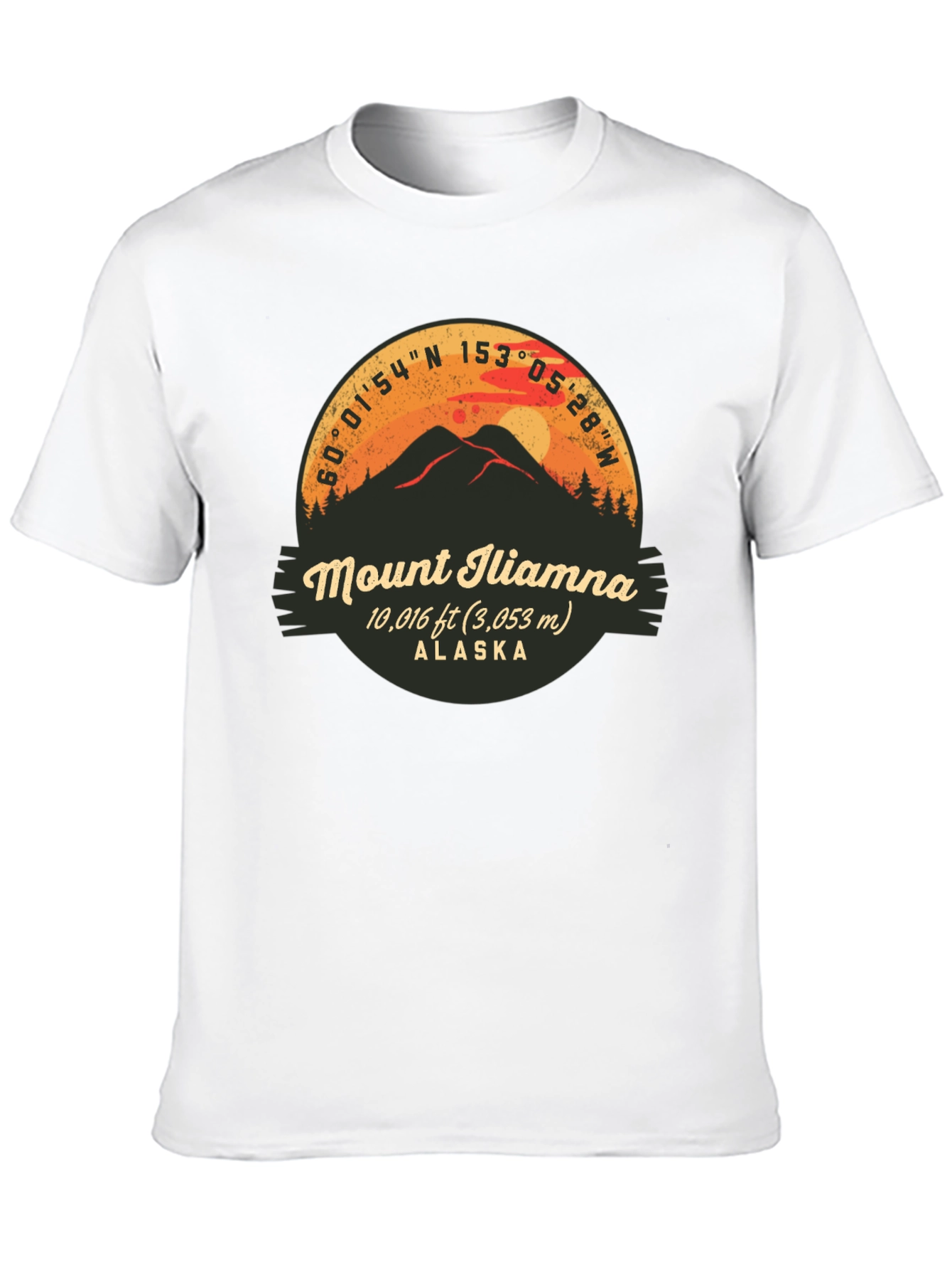 Mount Iliamna Alaska Graphic T-Shirt
