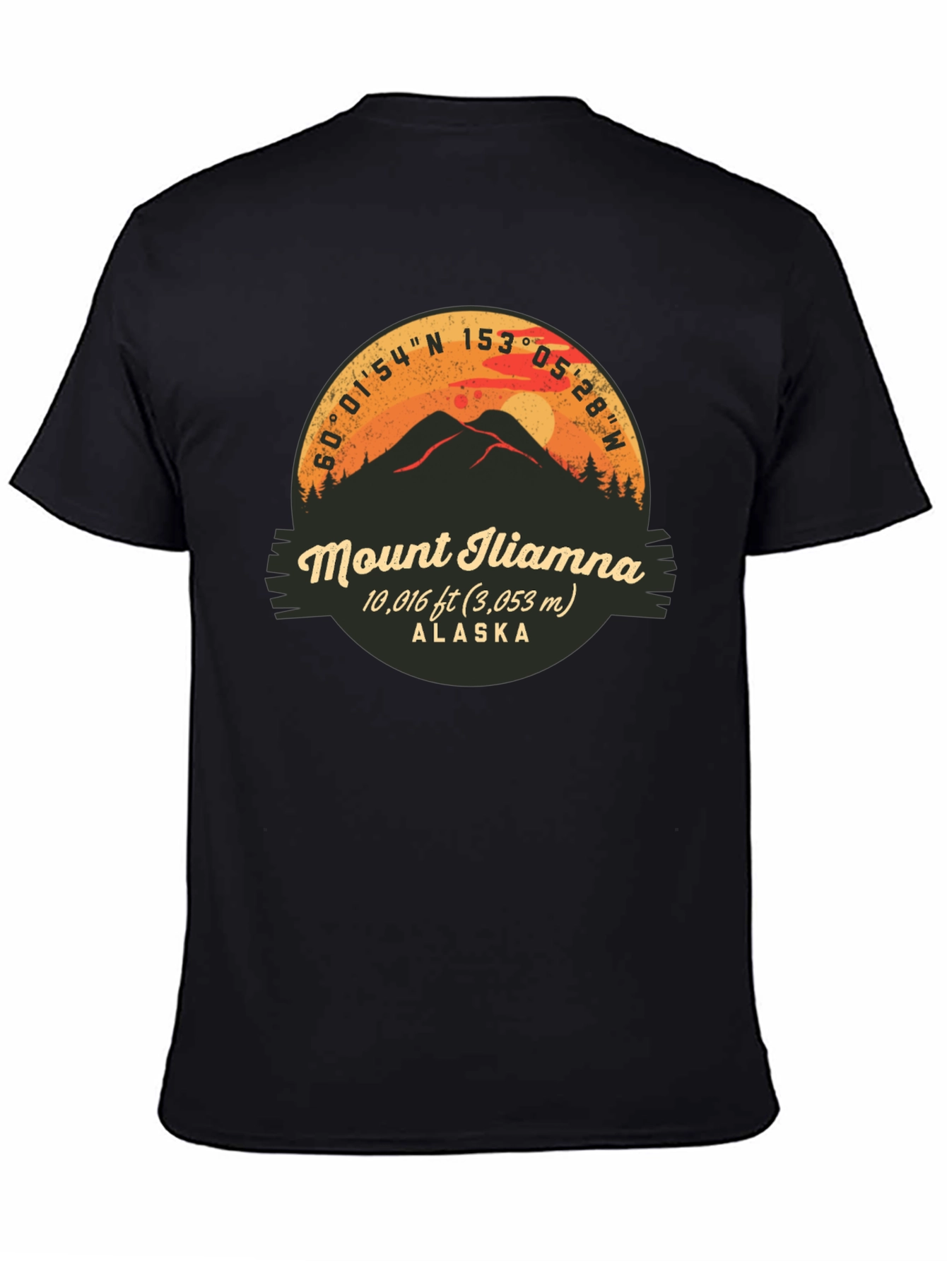Mount Iliamna Alaska Graphic T-Shirt