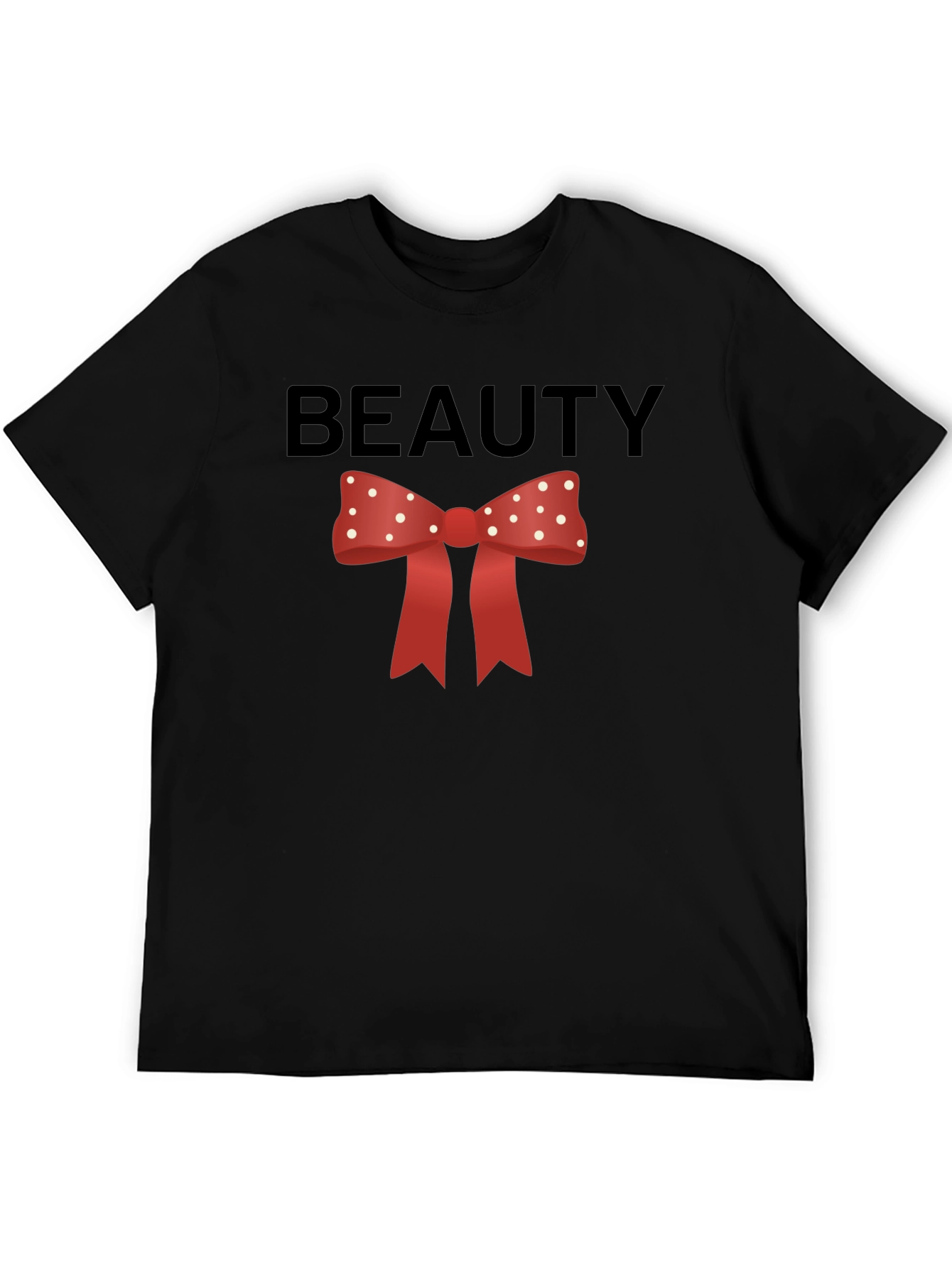 Beauty Bow Tie Graphic Tee - Stylish & Fun