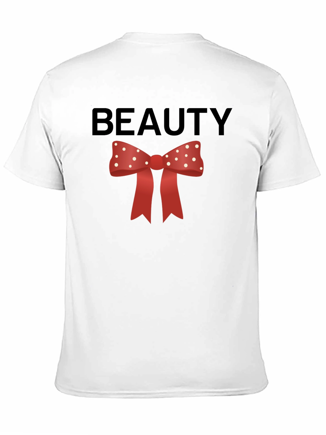 Beauty Bow Tie Graphic Tee - Stylish & Fun